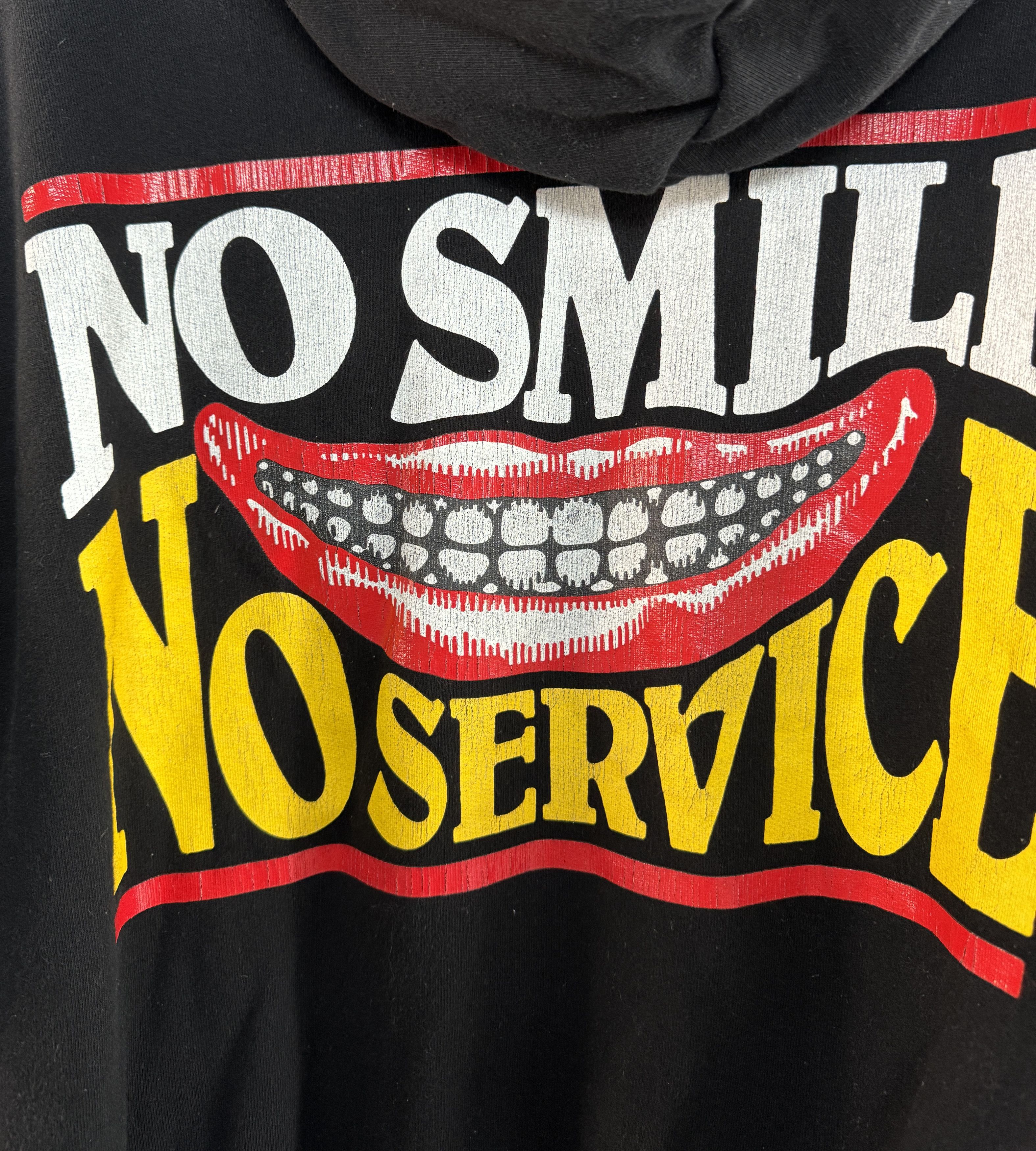 Stella McCartney Stella McCartney No Smile No Service Lips Hoodie Black S-M Size US S / EU 44-46 / 1 - 10 Thumbnail