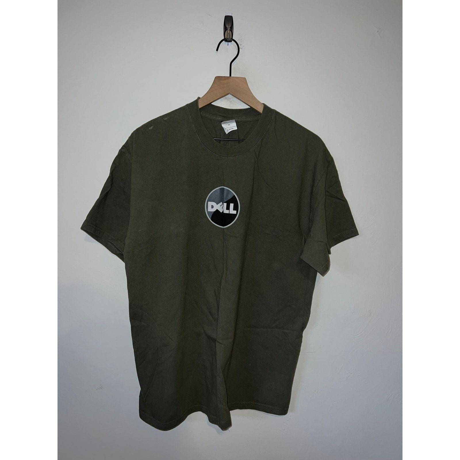 Hanes Vintage Dell Computer Shirt Promotional Green Tee VTG XL Size US XL / EU 56 / 4 - 1 Thumbnail