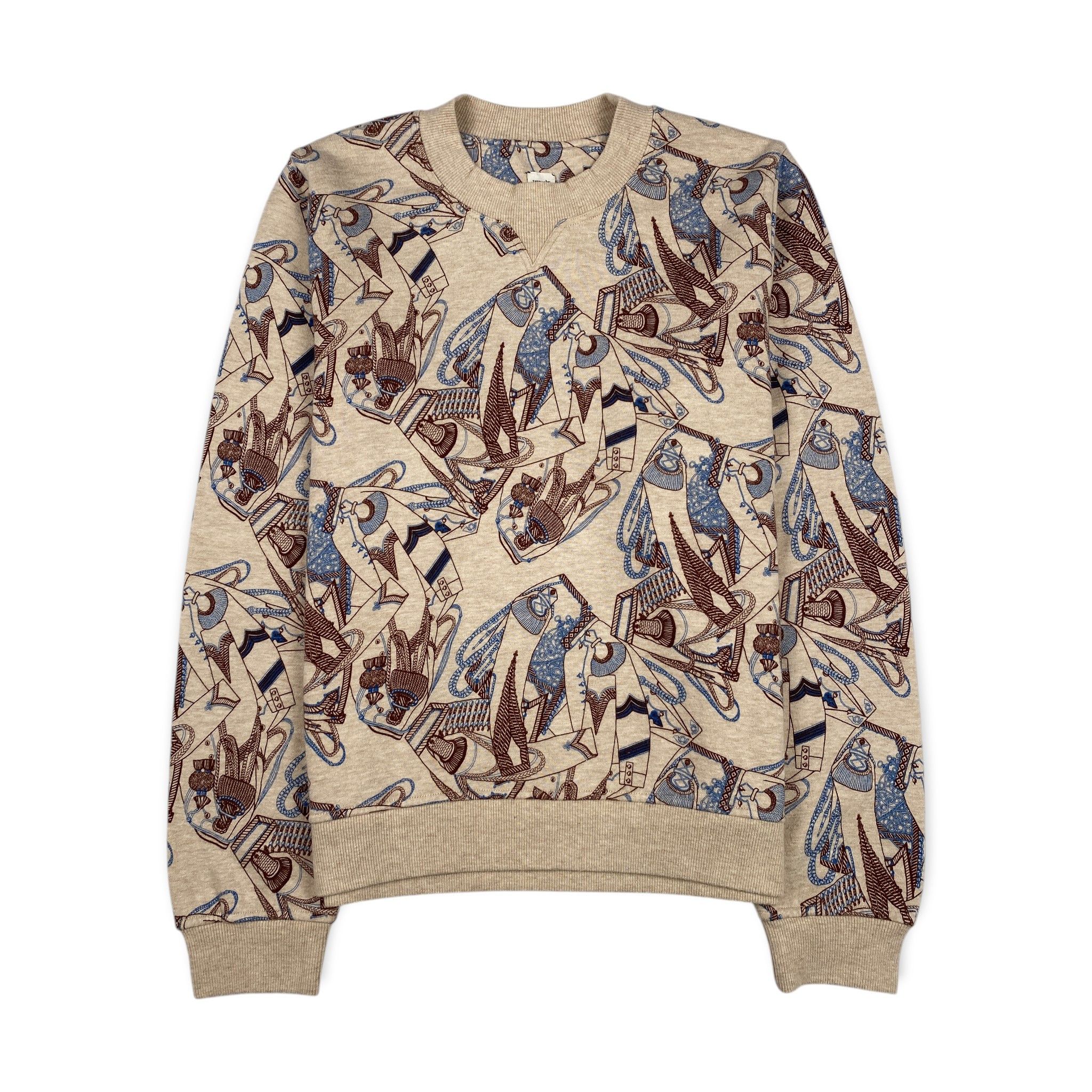 Hermes "Zouaves et Dragons Finesse" Sweatshirt Size XS / US 0-2 / IT 36-38 - 1 Thumbnail