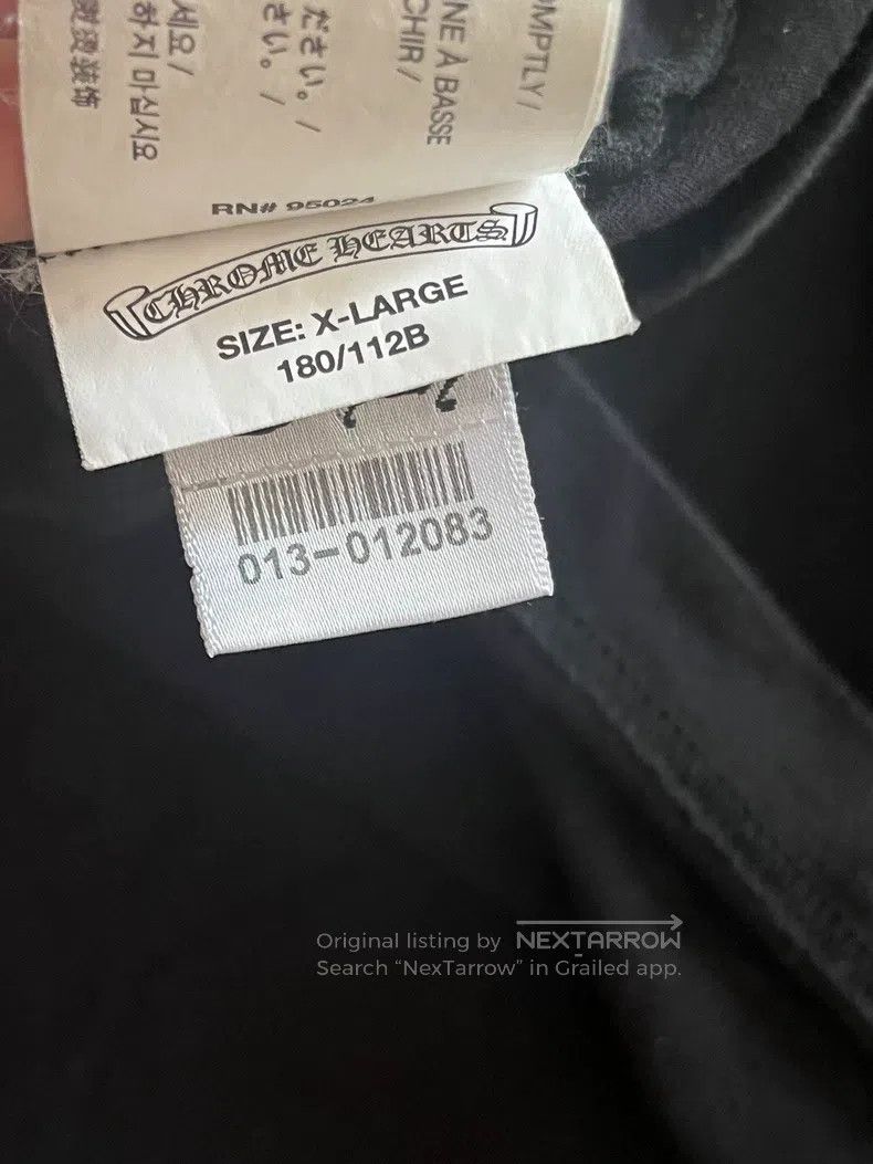 Chrome Hearts CHROME HEARTS Size XL Black scroll usa USA limited short sl Size US XL / EU 56 / 4 - 5 Thumbnail