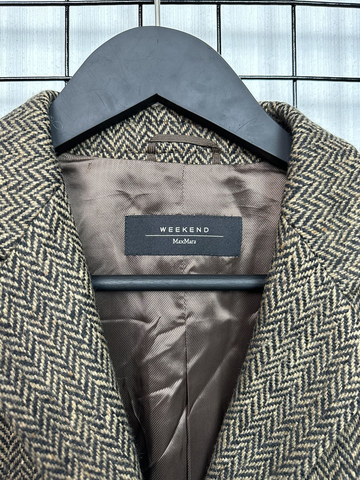 Max Mara × Weekend Max Mara WEEKEND MAX MARA wool blazer women jacket tweed 8 size Size M / US 6-8 / IT 42-44 - 7 Thumbnail
