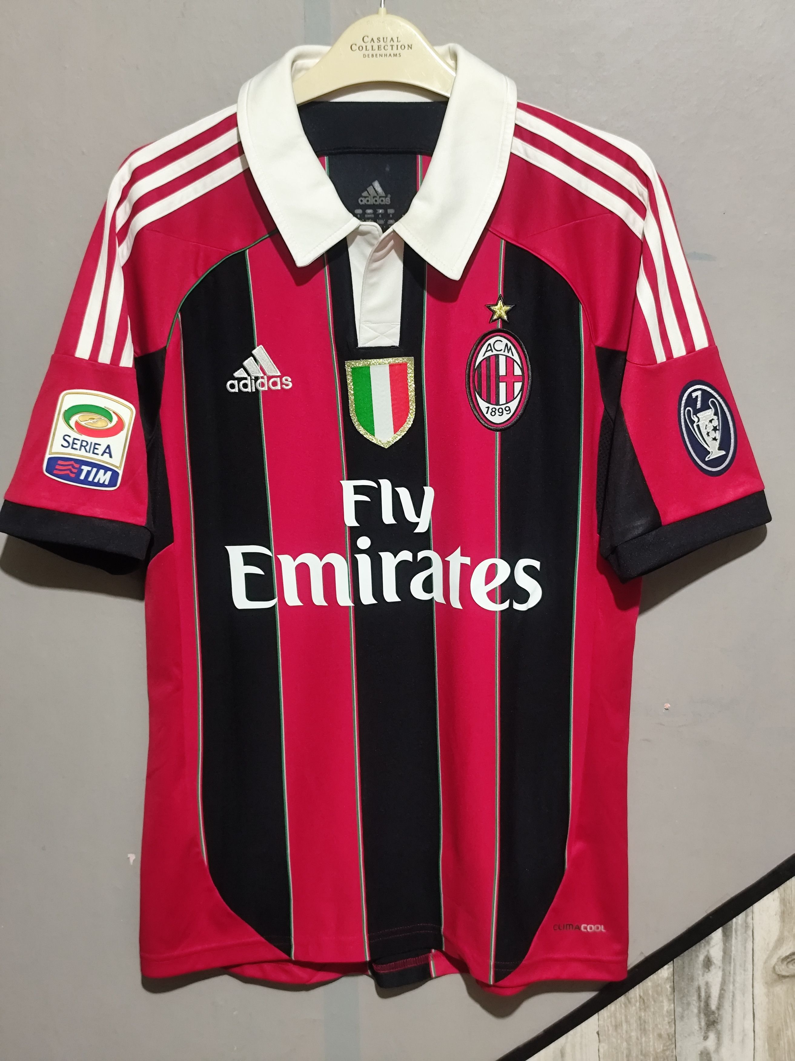 Adidas Adidas x AC Milan 2012/2013 #9 Inzaghi Home Jersey Size US S / EU 44-46 / 1 - 2 Thumbnail