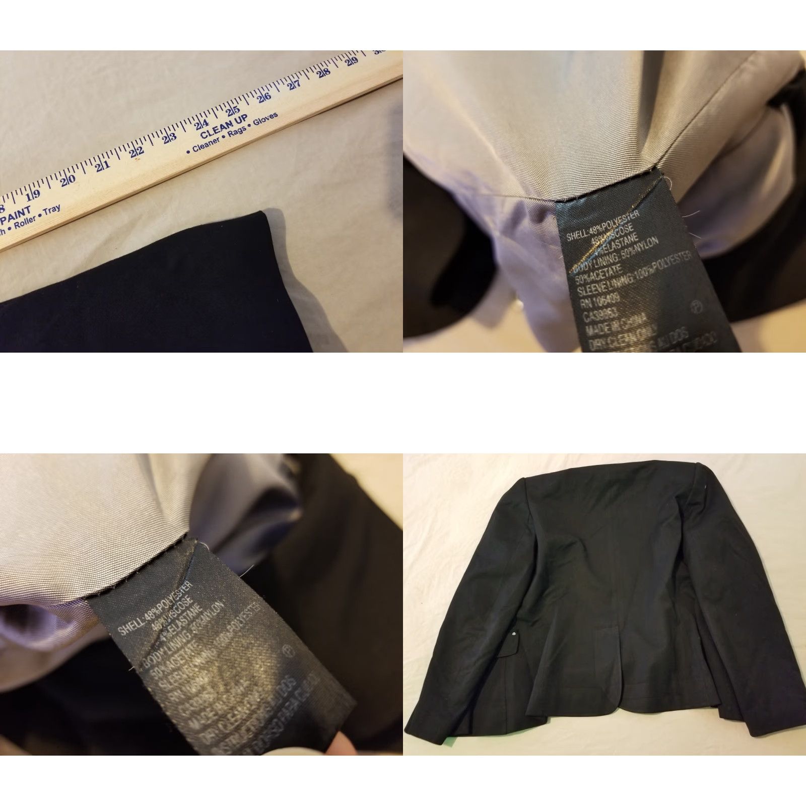Vintage Womens Tahari Blazer 10 Black Regular Fit Notch Lapel Single-Breasted Jacket Coat, Business, Womens, Tahari, Black, Blazer, Suit Jacket Size L / US 10 / IT 46 - 8 Thumbnail