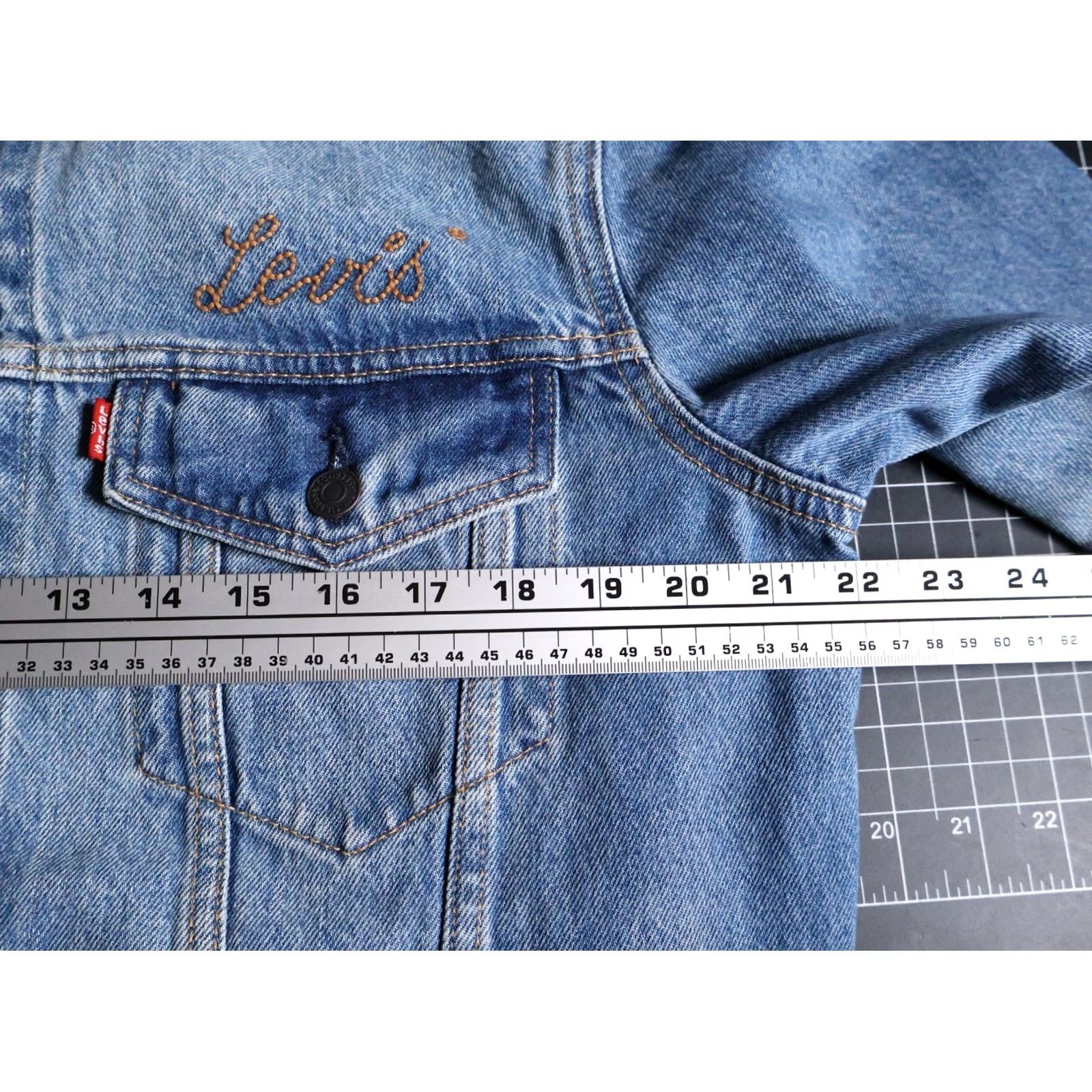 Levi's Levi's Jacket Men S Blue Relaxed Jean Western Trucker Short Button Denim 100% Cotton Casu al 3 Size US S / EU 44-46 / 1 - 5 Thumbnail