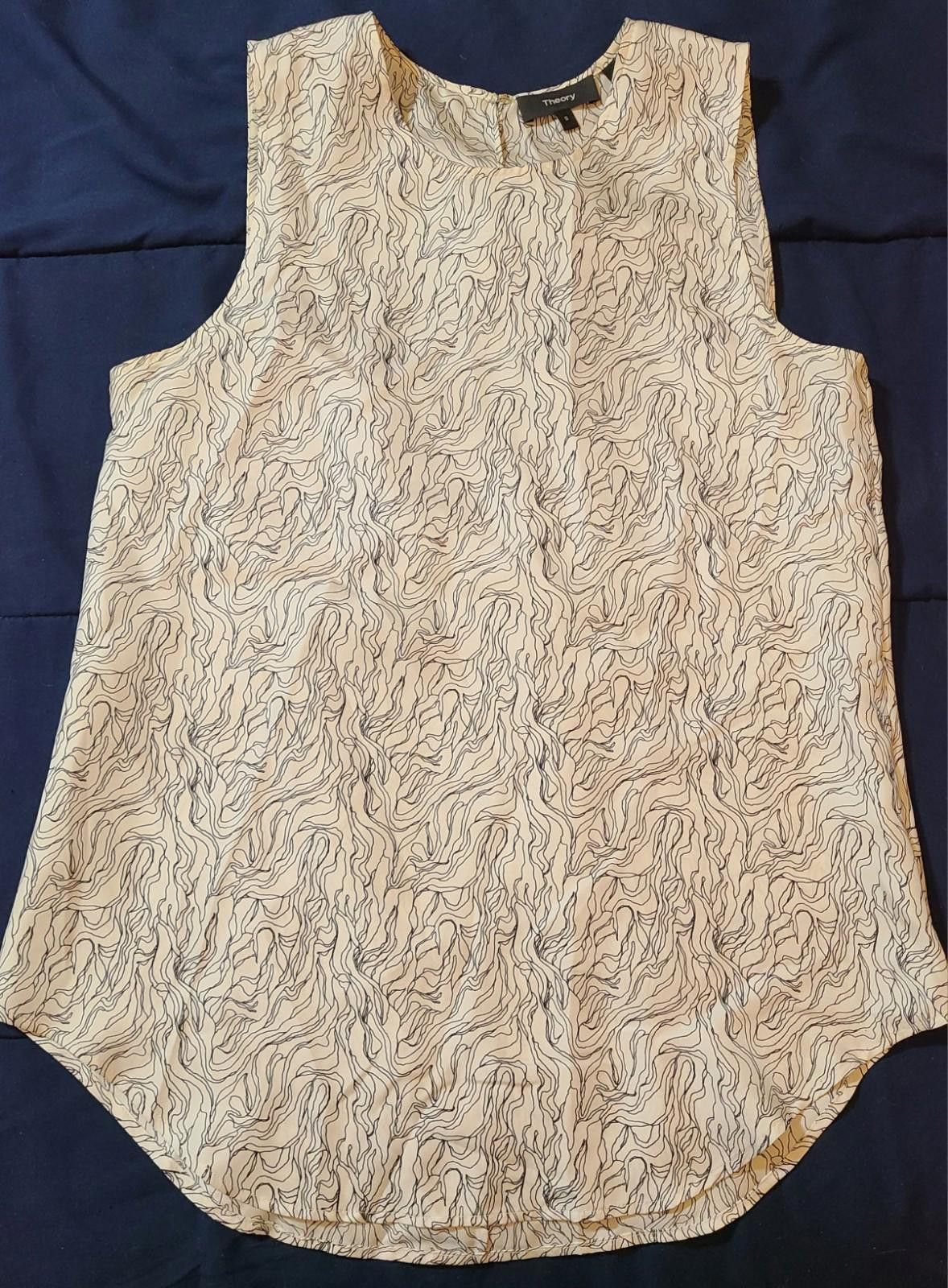 Theory Theory Sleeveless Top Shirt Womens Size Small Silk Bringam Size S / US 4 / IT 40 - 1 Thumbnail