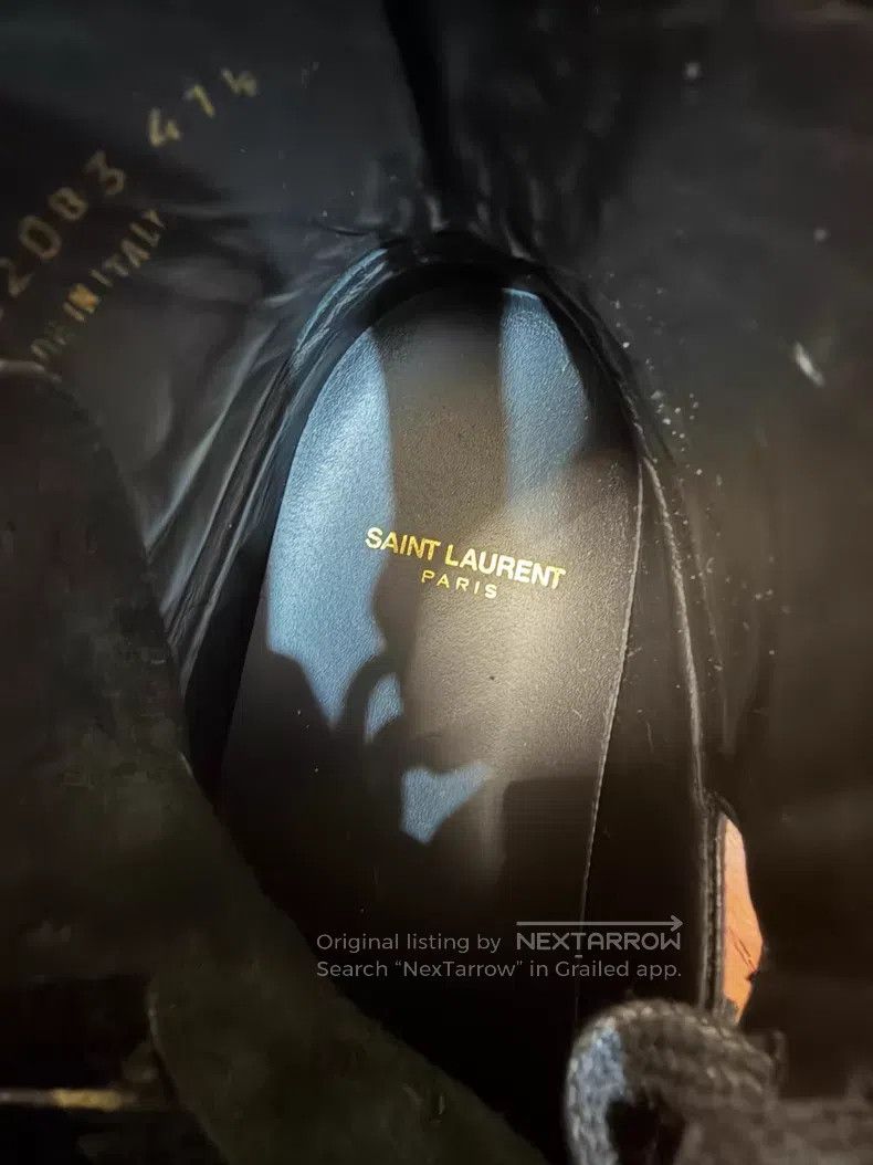 Saint Laurent Paris Saint Laurent Paris Black studded high-top sports shoes i Size US 8.5 / EU 41-42 - 5 Thumbnail