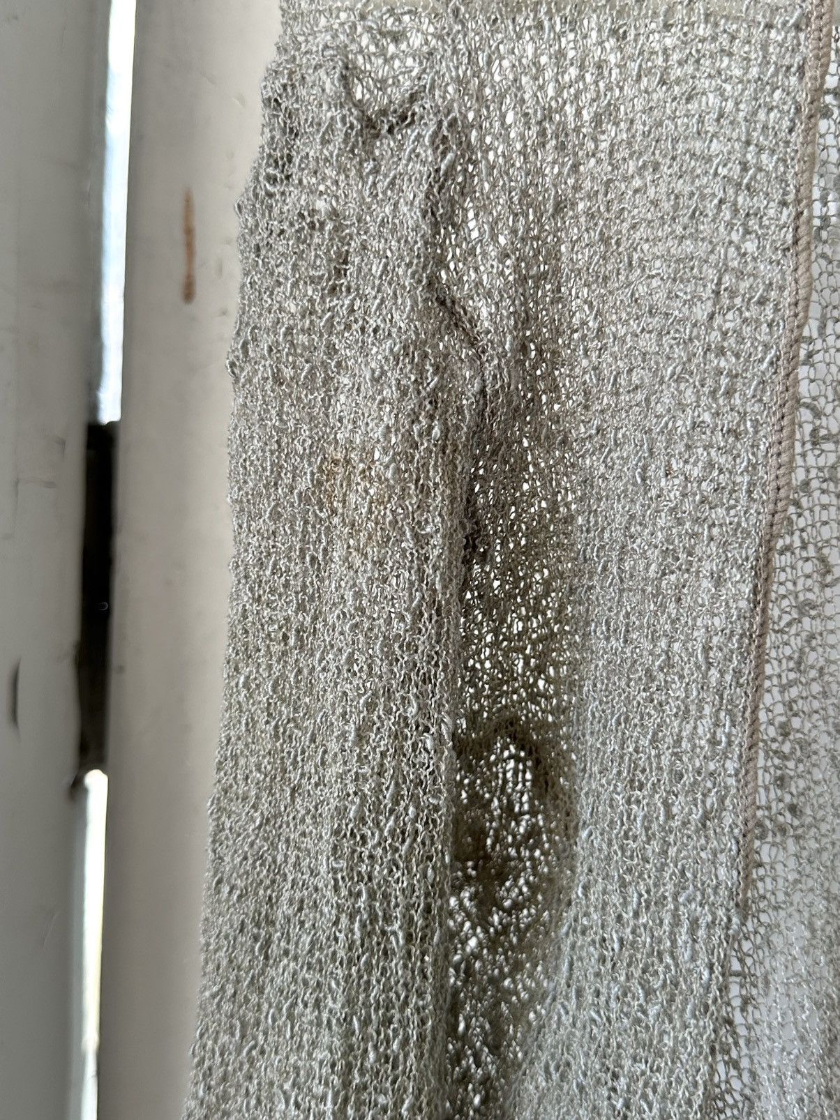 Vintage Vintage Mesh Khaki Kardigan Poncho Size M / US 6-8 / IT 42-44 - 4 Thumbnail