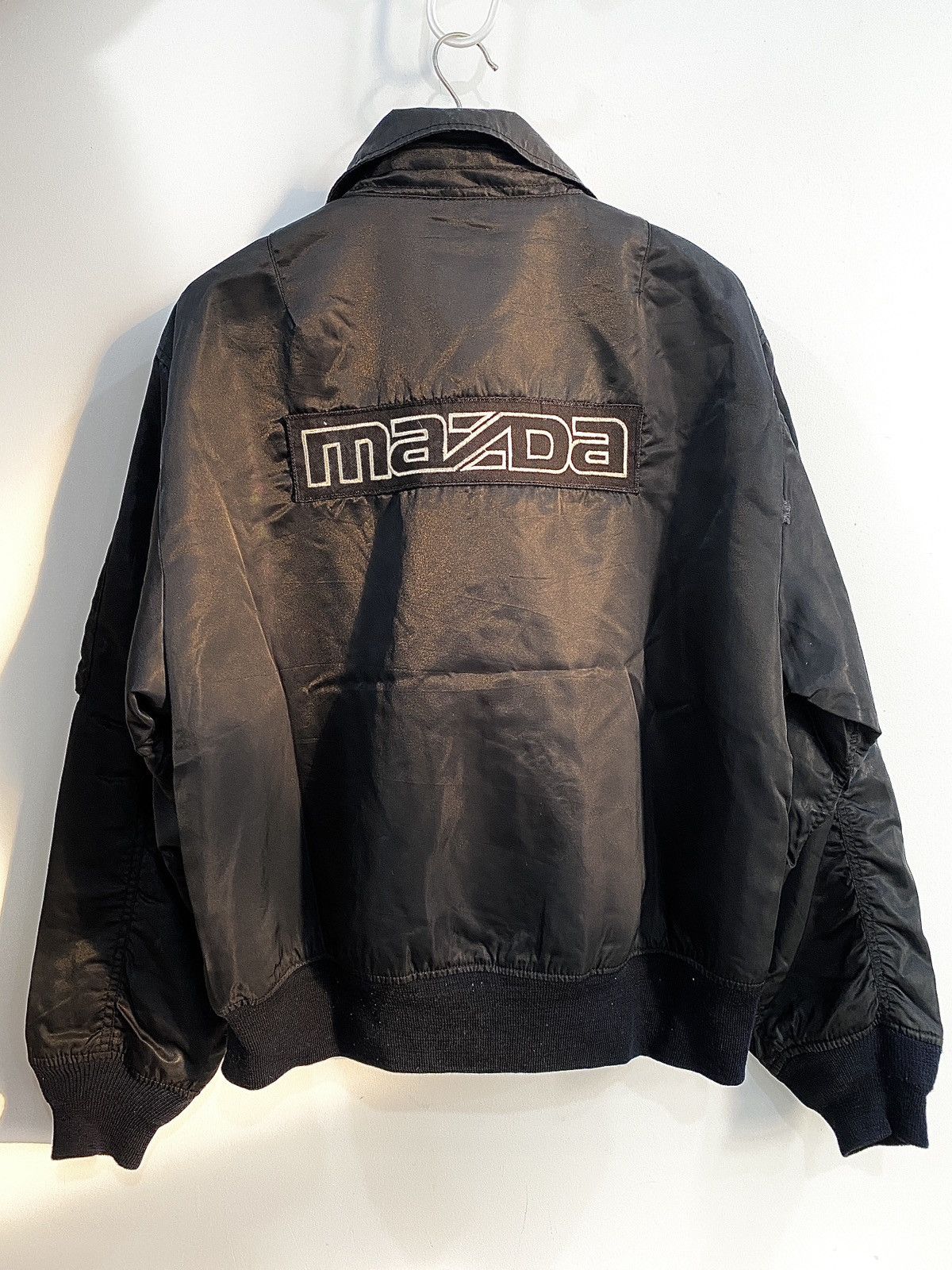 image of Racing x Sports Specialties 90's Mazda Bomber Jacket in Black, Men's (Size Large)