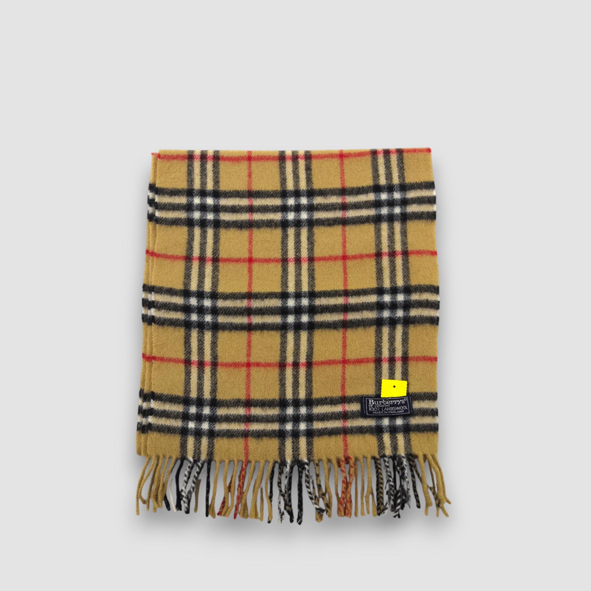 Burberry Vintage Burberry Scarf Muffler Wool Cashmere Scarves Size ONE SIZE - 3 Thumbnail