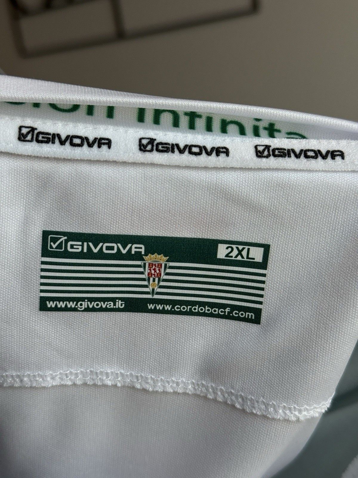 Vintage Fc Cordoba CF 2022 2024 Home Jersey Givova Soccer Football Size US XXL / EU 58 / 5 - 9 Thumbnail