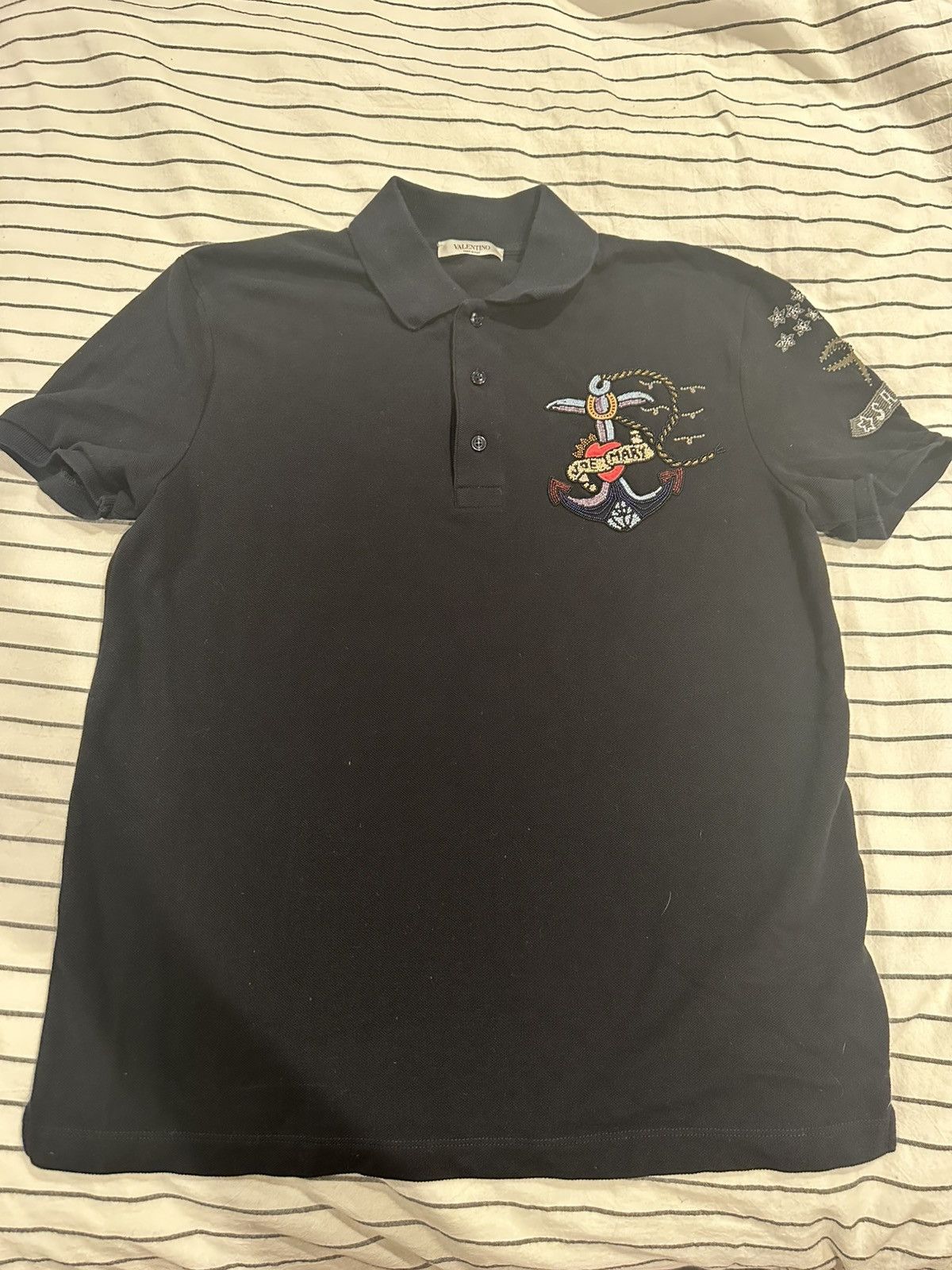 Designer × Valentino Valentino Embroidered Polo “Joe and Mary | Sailor” Size US M / EU 48-50 / 2 - 1 Thumbnail
