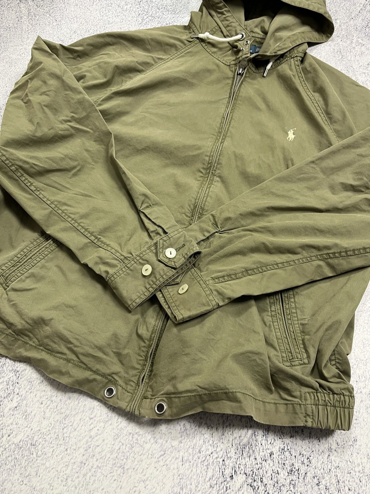 Polo Ralph Lauren Vintage Polo Ralph Lauren Hooded Bomber Jacket Military Y2k Size US XL / EU 56 / 4 - 10 Thumbnail