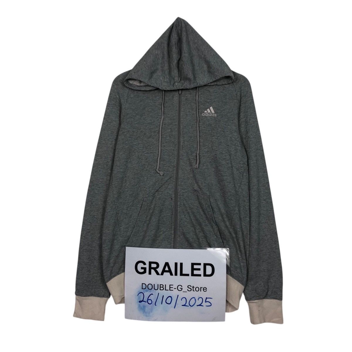 Adidas 📌Rich Grey Vintage Zipper Jacket Adidas Size US M / EU 48-50 / 2 - 1 Thumbnail