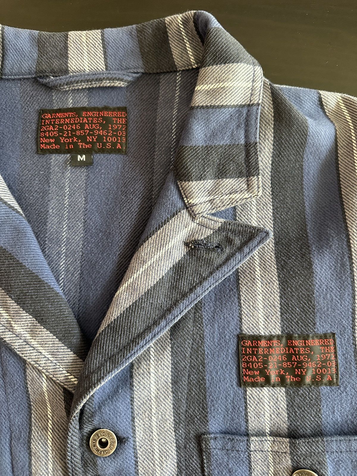 Engineered Garments Engineered Garments Intermediates Striped Work Jacket Size US M / EU 48-50 / 2 - 5 Thumbnail