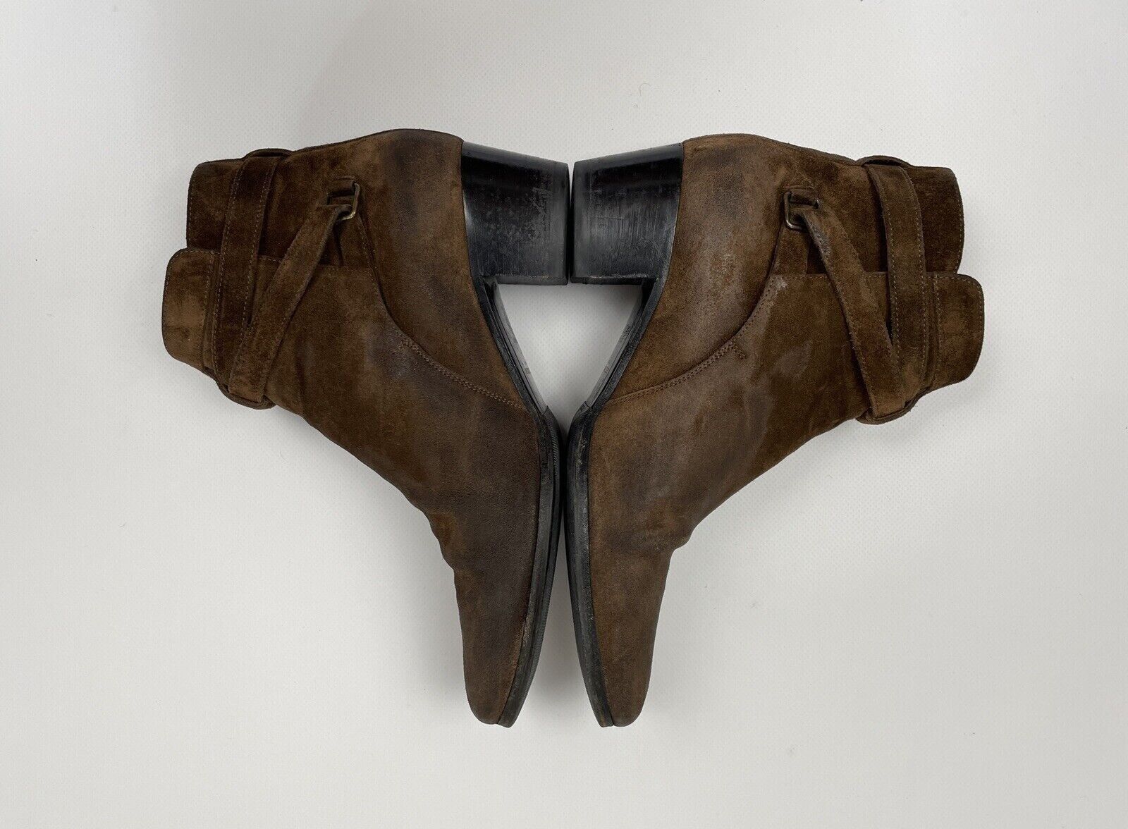 Saint Laurent Paris Saint Laurent Women's Brown Suede Blake Jodhpur Ankle Boots Size US 8.5 / IT 38.5 - 6 Thumbnail