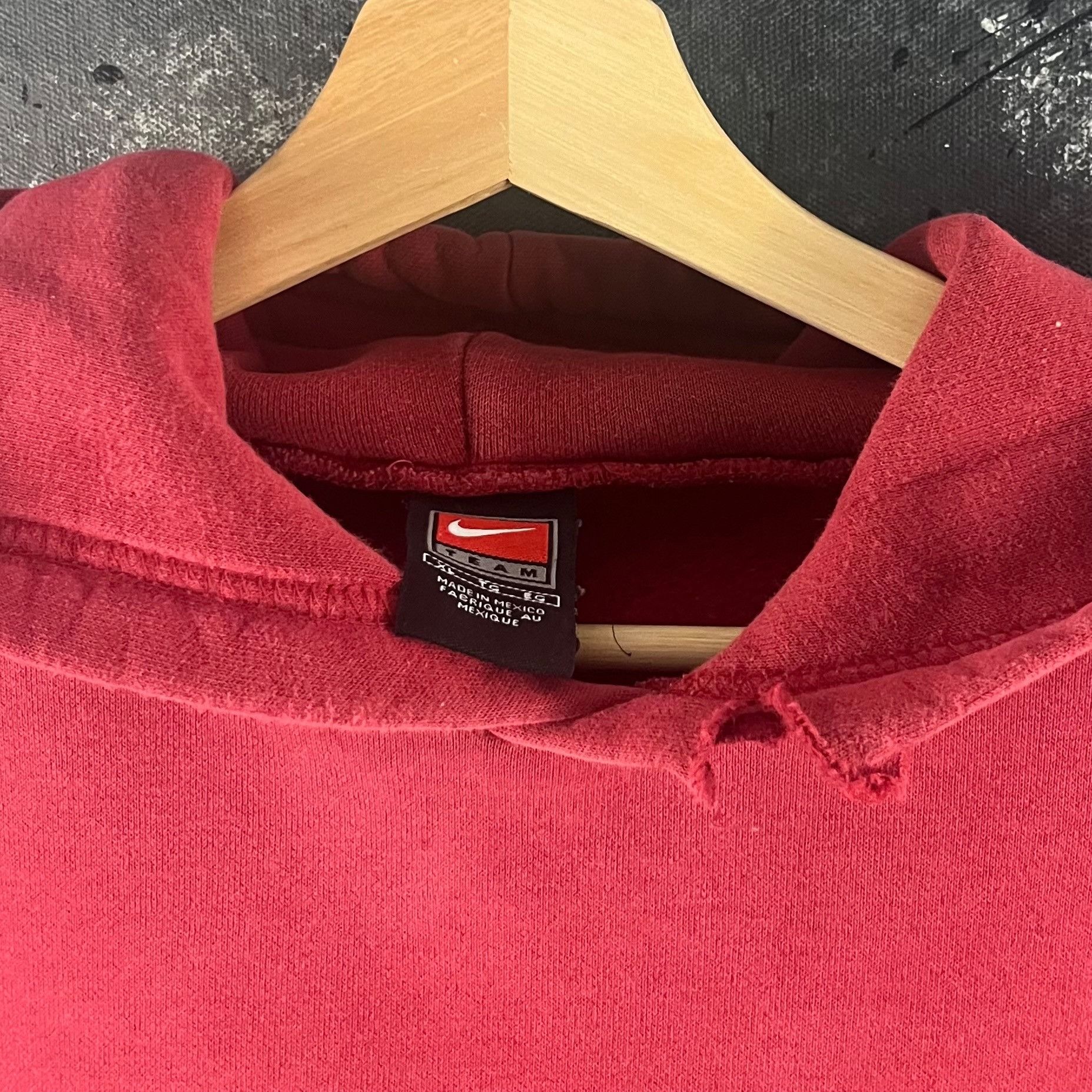 Nike × Vintage Vintage 90’s Nike hoodie Size US XL / EU 56 / 4 - 3 Thumbnail