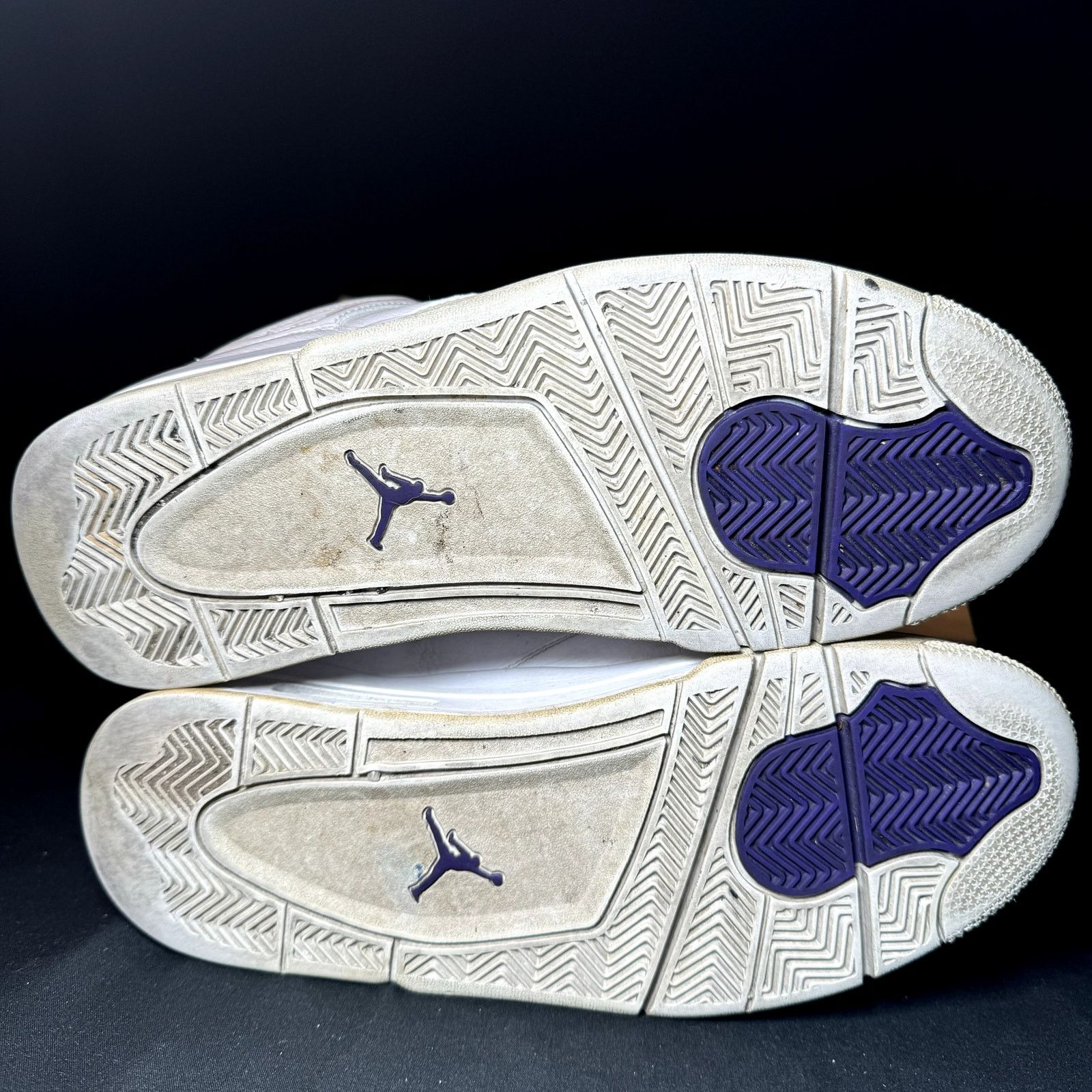 Size 10 - Nike Air Jordan 4 Retro Purple Metallic Shoes