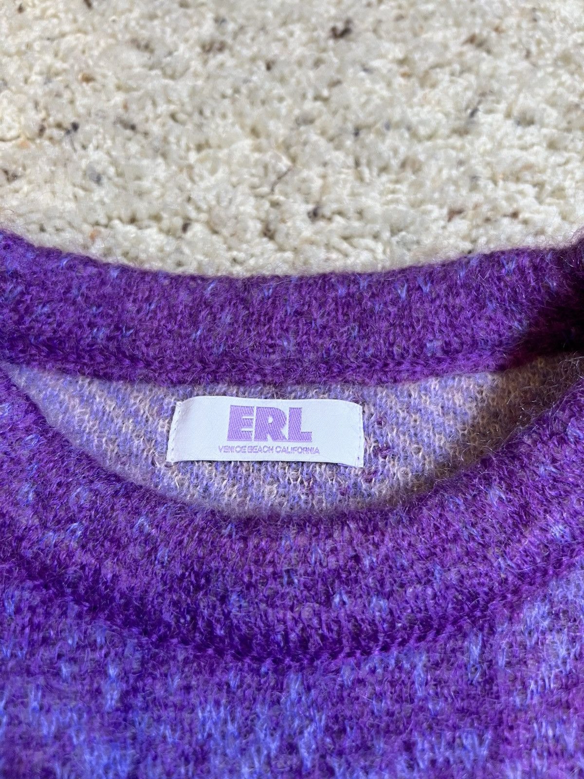 ERL ERL purple gradient mohair sweater Size US S / EU 44-46 / 1 - 4 Thumbnail