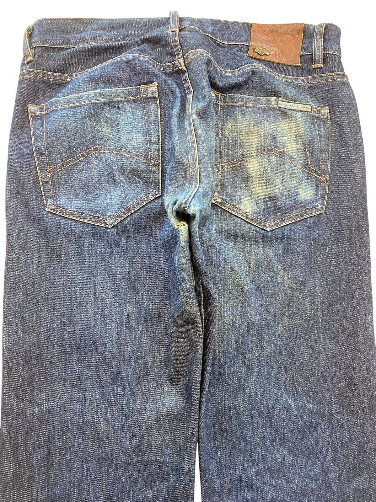 Armani Exchange Armani Exchange Blue Wash Style Straight Leg Jeans Size US 34 / EU 50 - 4 Thumbnail