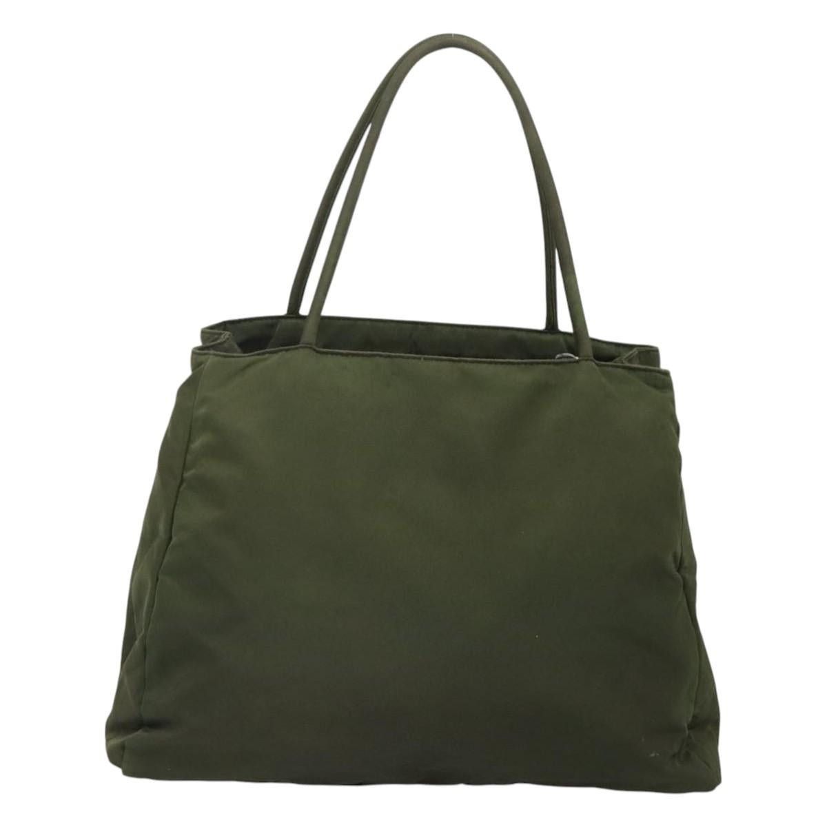Prada PRADA Hand Bag Nylon Khaki Silver Size ONE SIZE - 3 Thumbnail