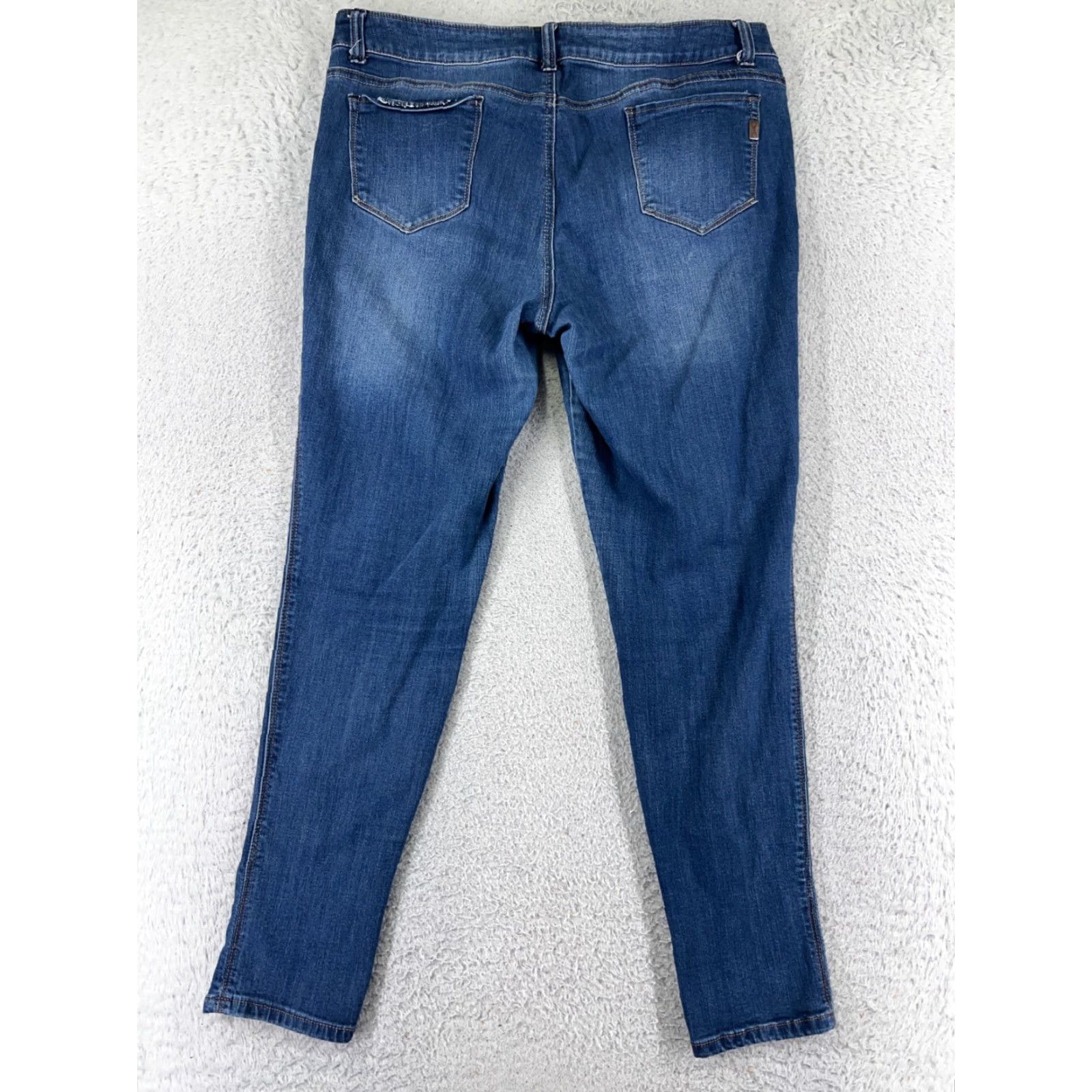 Vintage VINTAGE 1822 Denim Pants Women's Tapered Jeans Mid Rise Blue Cotton Blend 90s Western Style, Womens 32 Size 24" / US 00 / IT 34 - 2 Thumbnail