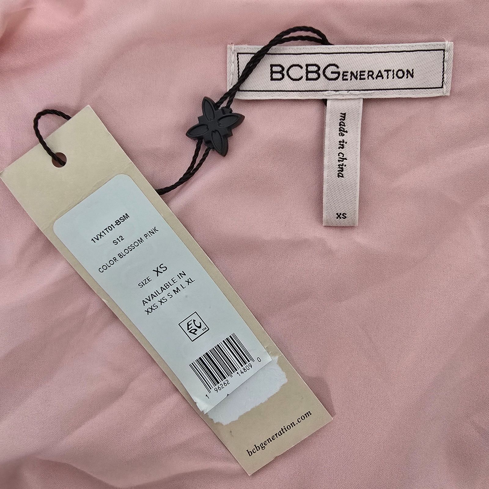 Bcbgmaxazria NWT $88 BCBGeneration Swiss Dot Long Sleeve Tie Front Top XS Size XS / US 0-2 / IT 36-38 - 12 Thumbnail
