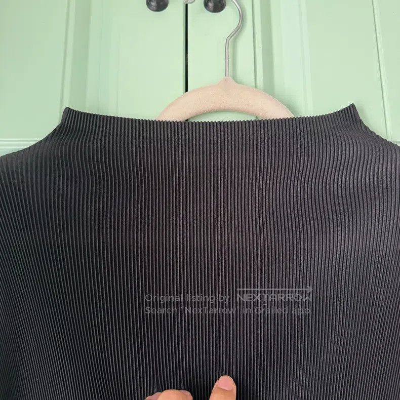 Issey Miyake Issey Miyake Black Short Sleeve Top Size L / US 10 / IT 46 - 6 Thumbnail