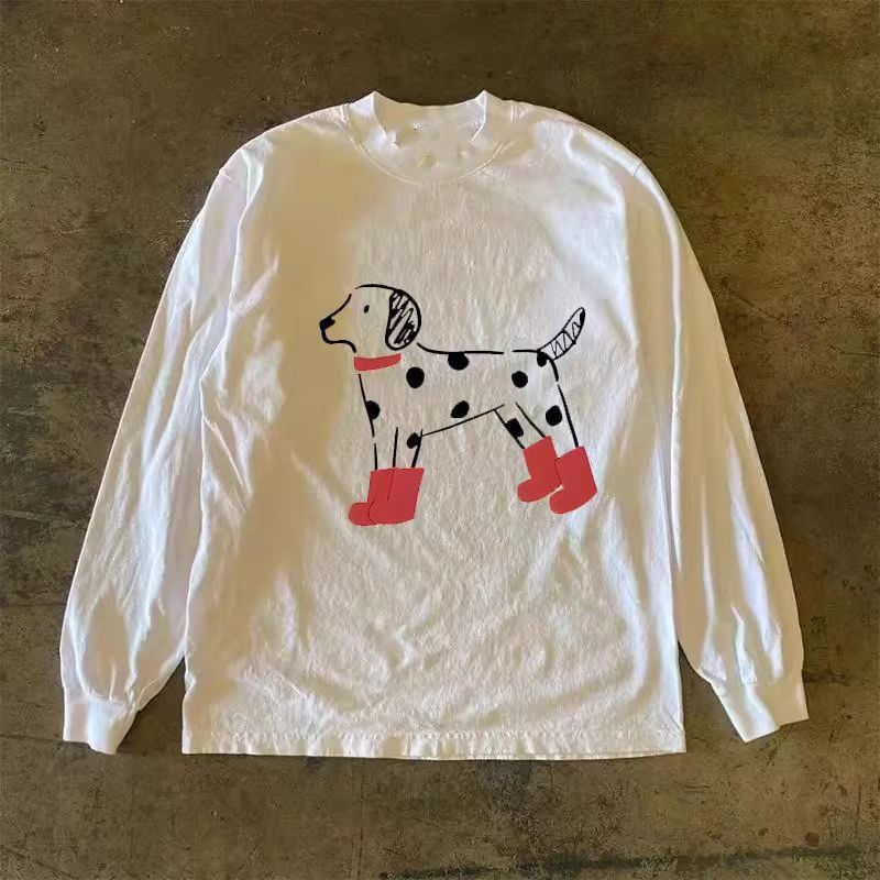Vintage White washed vintage Dalmatian print long-sleeved t-shirt Size US M / EU 48-50 / 2 - 1 Thumbnail