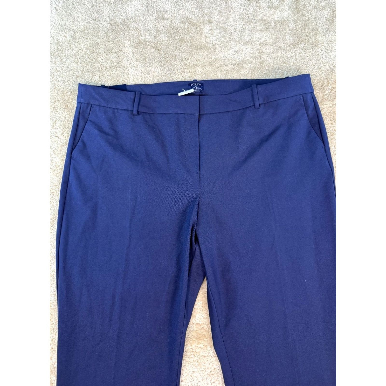 J.Crew J CREW Womens Ruby Pant Navy Size 22 Full Length 31 NWT D259 Size 30" / US 8 / IT 44 - 2 Thumbnail