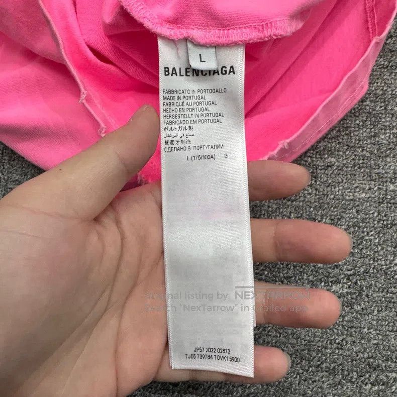 Balenciaga Balenciaga Scissors Crown Wheat Short Sleeve Size US L / EU 52-54 / 3 - 3 Thumbnail