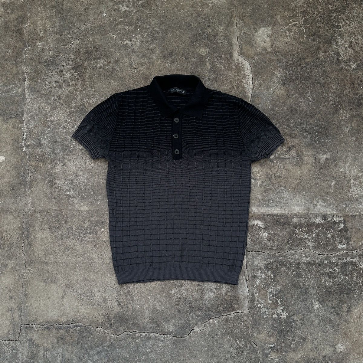 Vintage Vintage Teddy's Japanese Texture Gradient Polo T-Shirt Size S / US 4 / IT 40 - 1 Thumbnail