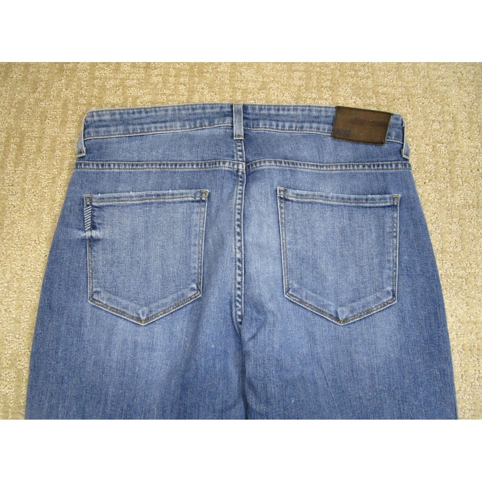 Paige Paige Federal Jeans Men 33 Blue Straight Slim Denim Light Wash 5-Pocket Logo 34 Inseam Regular Size Type: Jeans Size US 33 - 4 Thumbnail