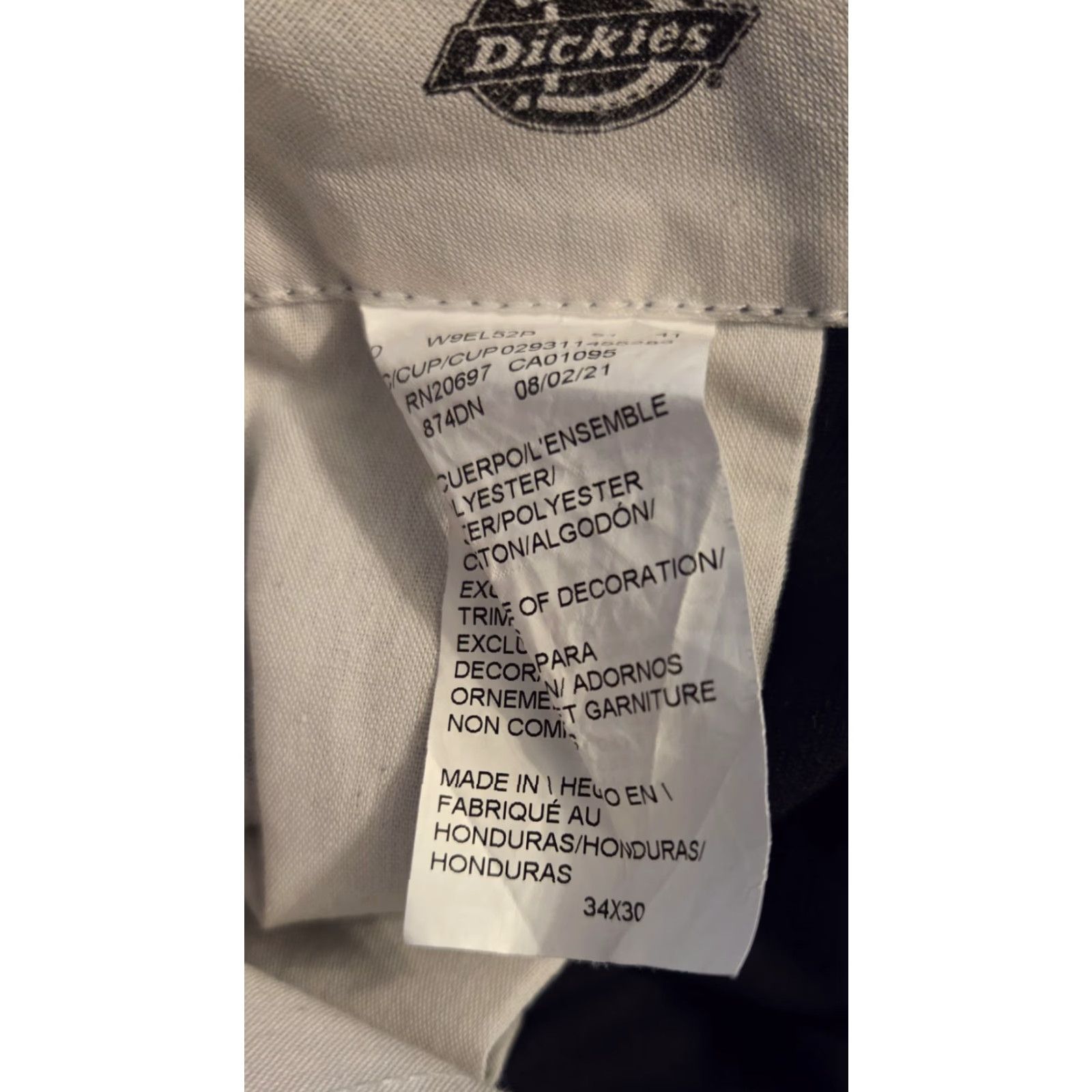 Dickies Navy Blue Dickies Uniform Work Pants 874 Original Fit 34 x 30 Pants Mens Size US 34 / EU 50 - 4 Thumbnail