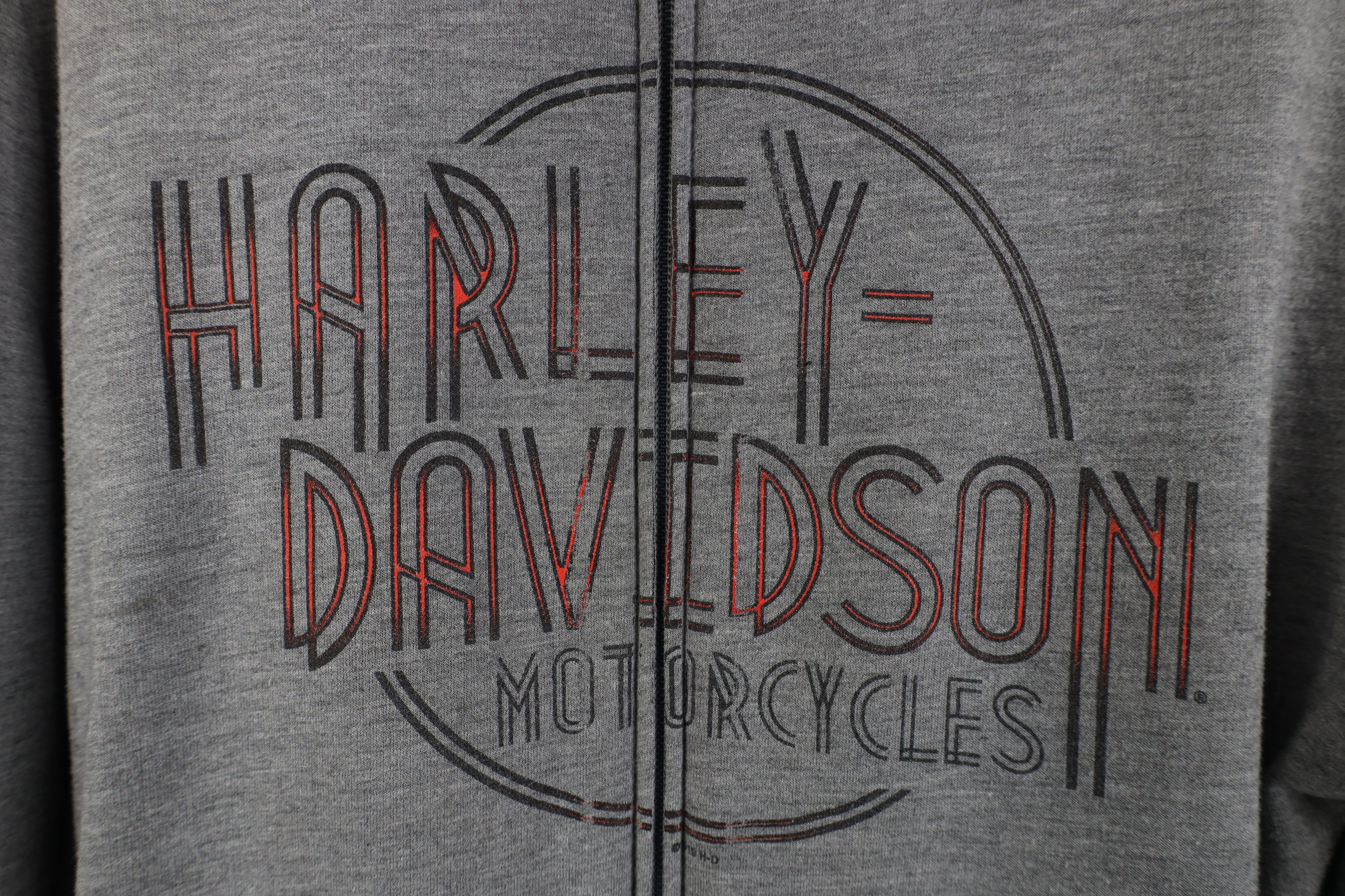 Harley Davidson Vintage Y2K Harley Davidson Lighweight Jersey Knit Hoodie Size M / US 6-8 / IT 42-44 - 4 Thumbnail