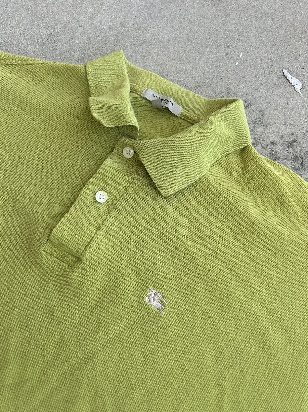 Burberry Mens size L green burberry polo shirt Size US L / EU 52-54 / 3 - 4 Thumbnail