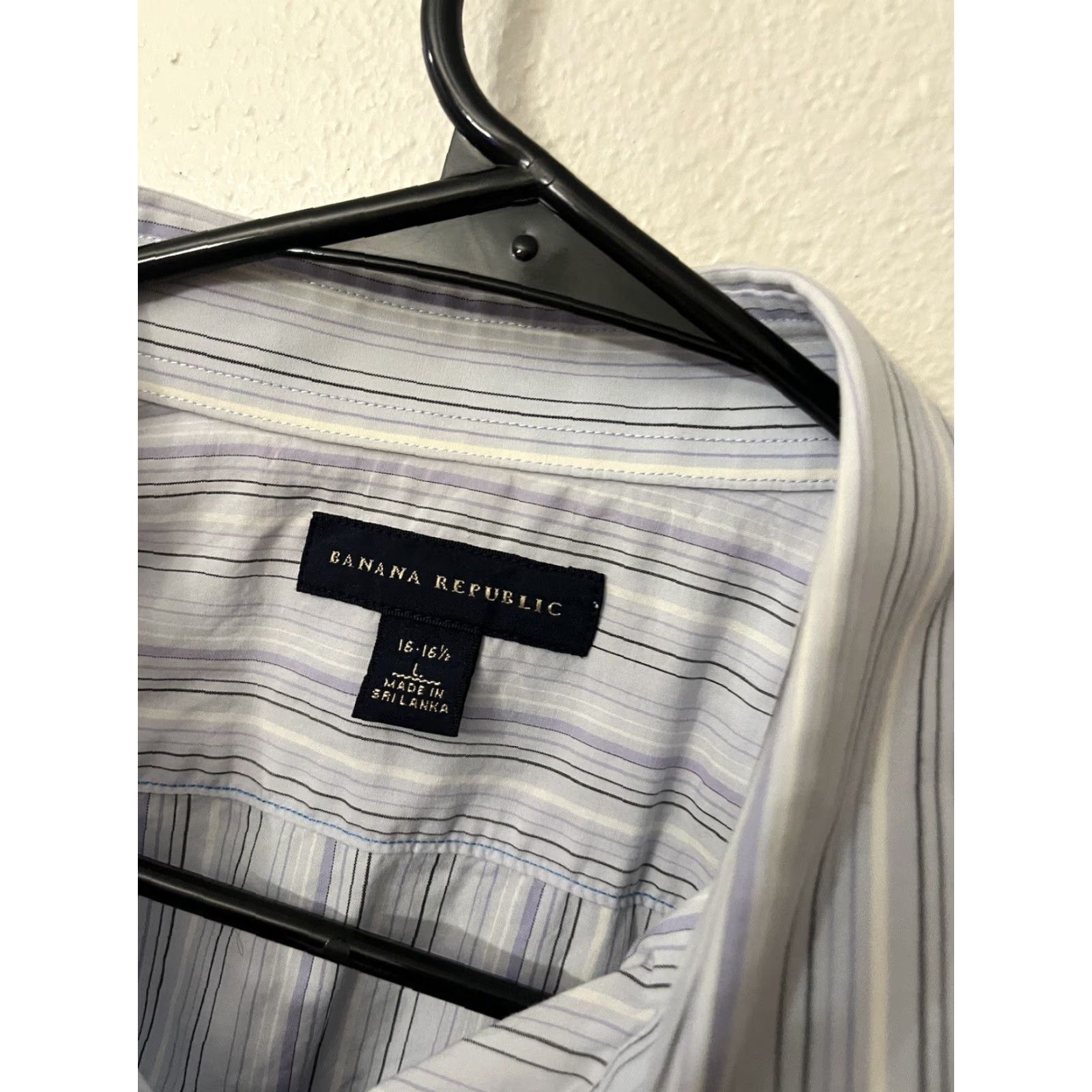 Banana Republic VINTAGE Banana Republic Non Iron Reg Fit Shirt Blue Striped L Men’s Slim Button-Up Casual Formal Business Size US L / EU 52-54 / 3 - 3 Thumbnail