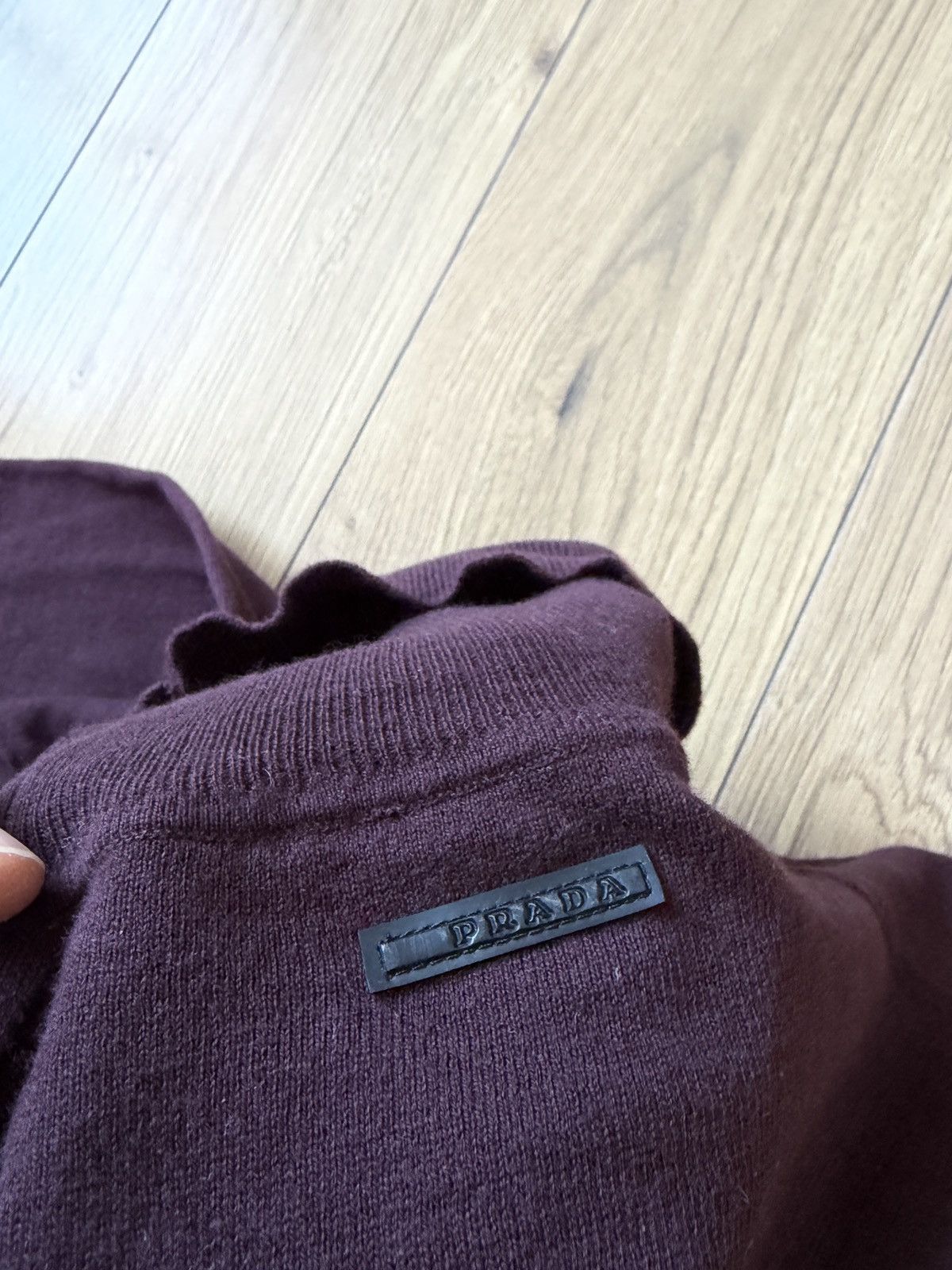 Prada Prada Burgundy Violet Turtleneck Sweater Size US XL / EU 56 / 4 - 12 Thumbnail