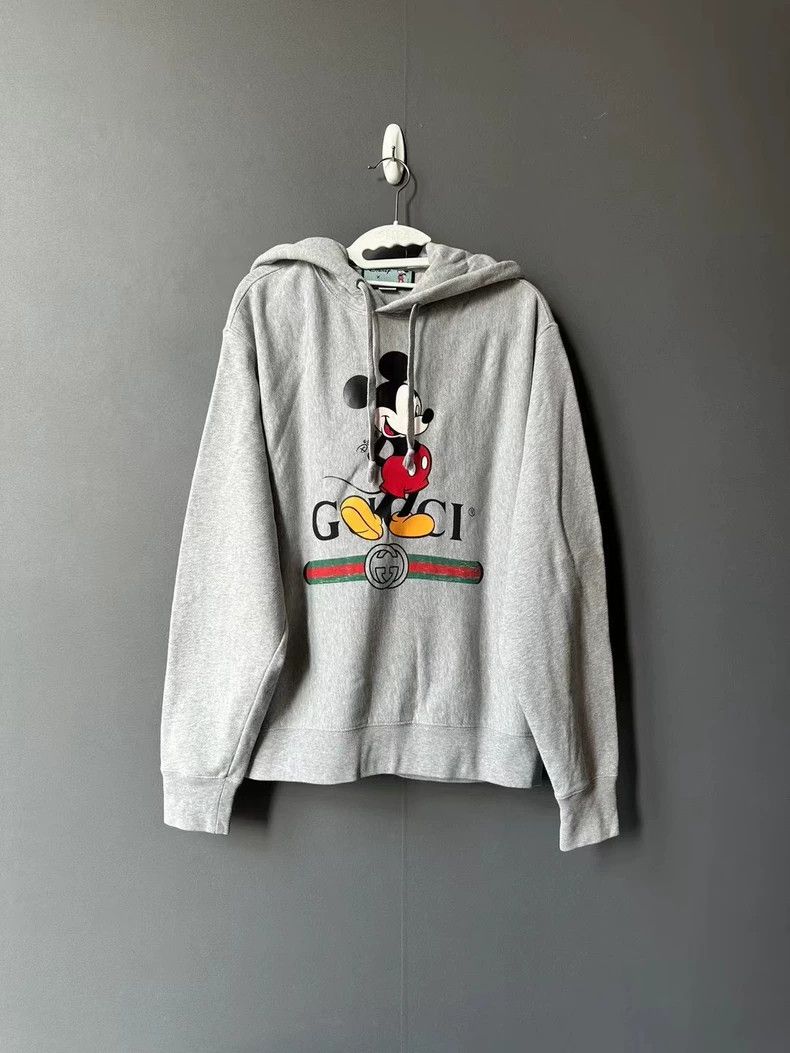 Gucci Gucci Grey Mickey Hoodie 2502-Nextarrow Size US XS / EU 42 / 0 - 1 Thumbnail