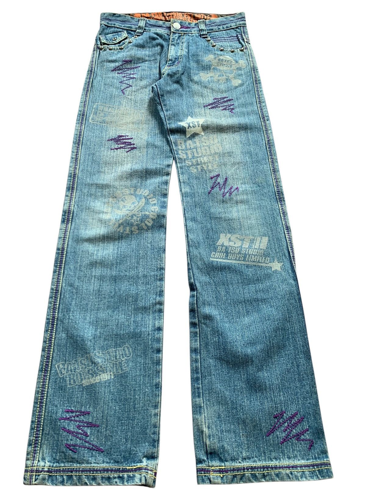 Hysteric Glamour Ba-tsu studio japanese blue jeans Size US 30 / EU 46 - 3 Thumbnail