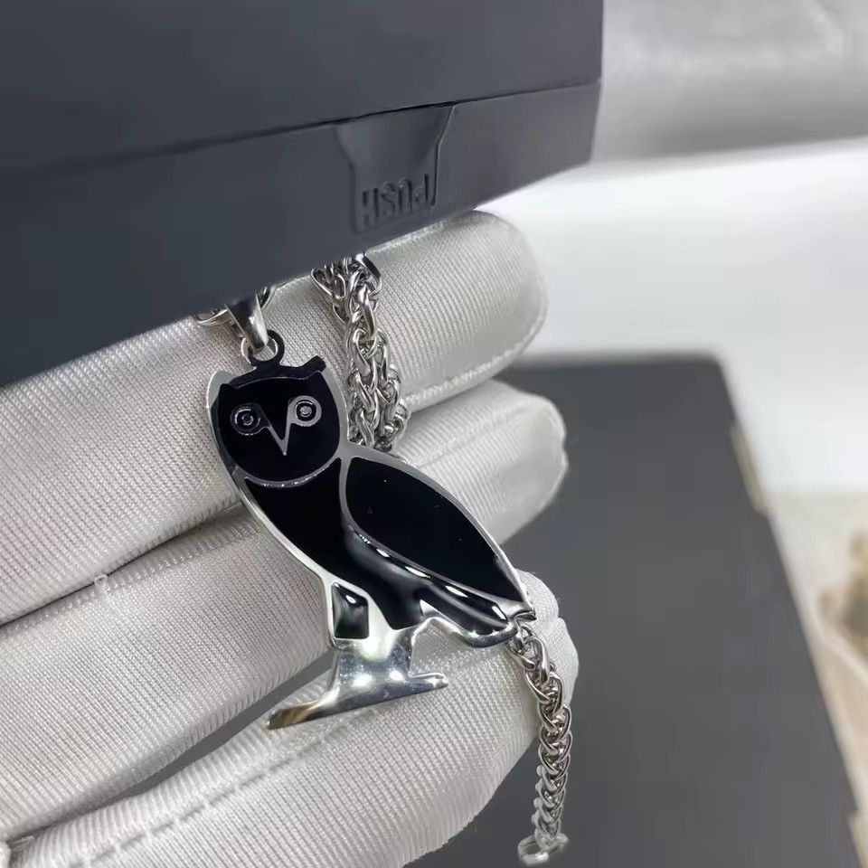 Jewelry Streetwear Hip Hop Chain Owl Necklace Size ONE SIZE - 4 Thumbnail