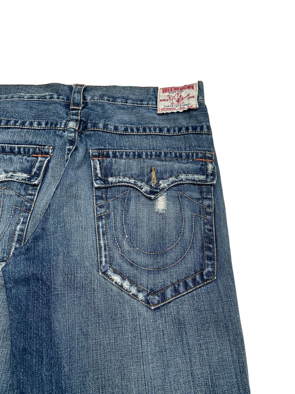 True Religion Rare Design Vintage Brand True Religion Baggy Jeans 1990s Size US 34 / EU 50 - 6 Thumbnail