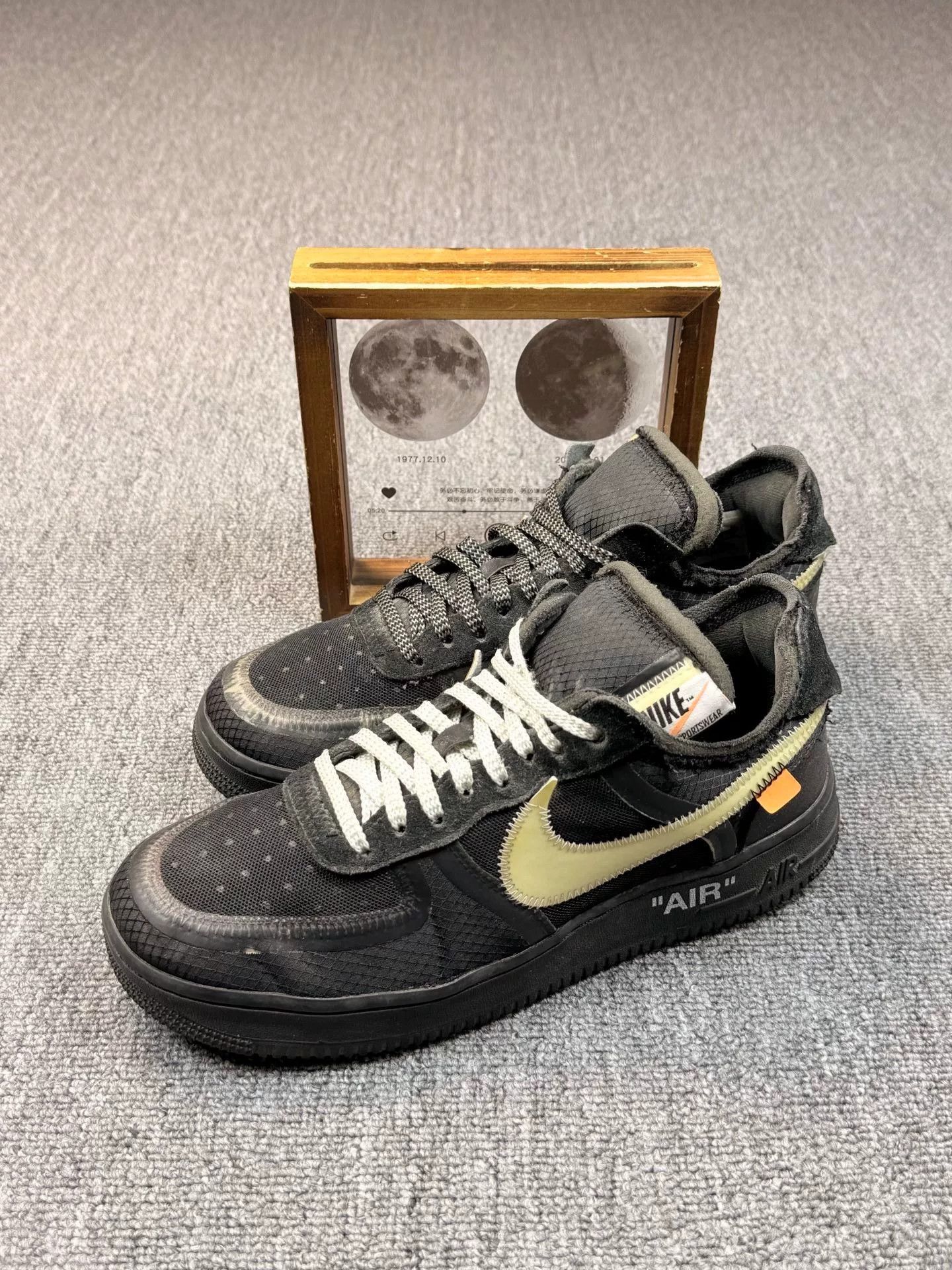Nike Nike AF1 Black Lowtop Sneakers 8 Men Size US 8 / EU 41 - 1 Thumbnail