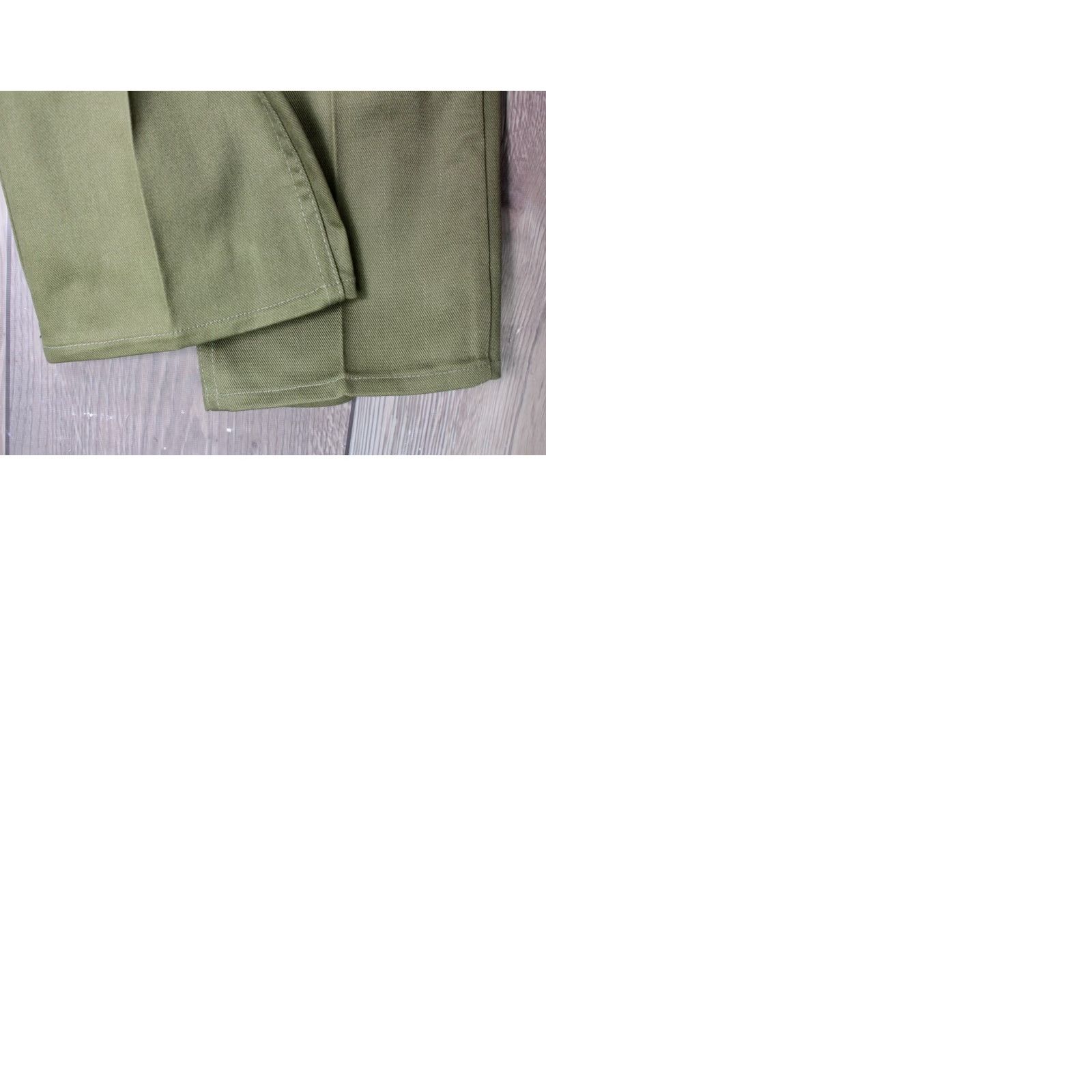 Wrangler VINTAGE Wrangler Pants Men's 60s 60s Jeans Cotton Polyester Green 27x32 Regular Inseam 32 Mens Wrangler Sportswear 1960s NOS Size US 27 - 9 Thumbnail