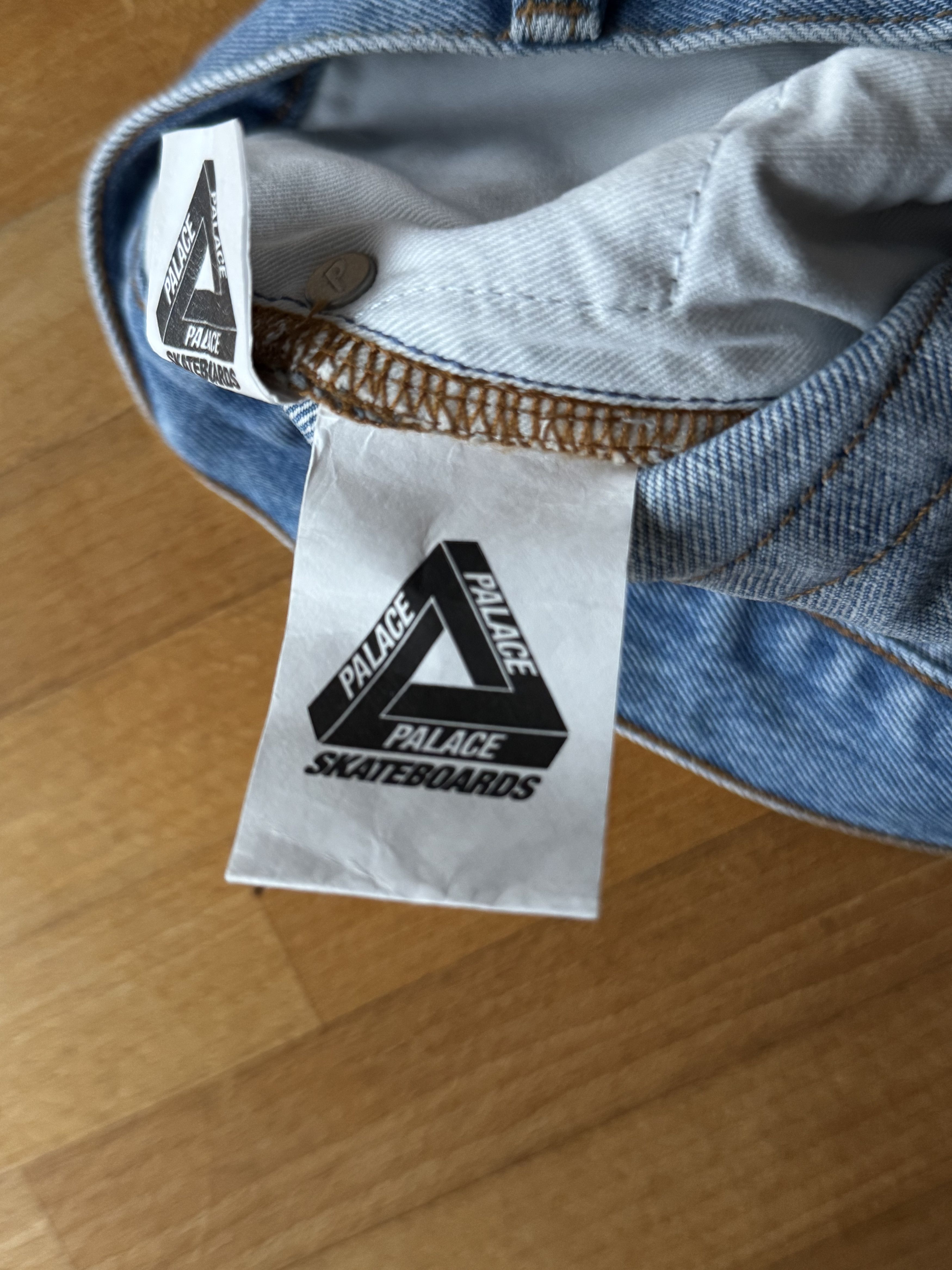 Palace P90 College Stress Distressed Jeans Size US 34 / EU 50 - 9 Thumbnail