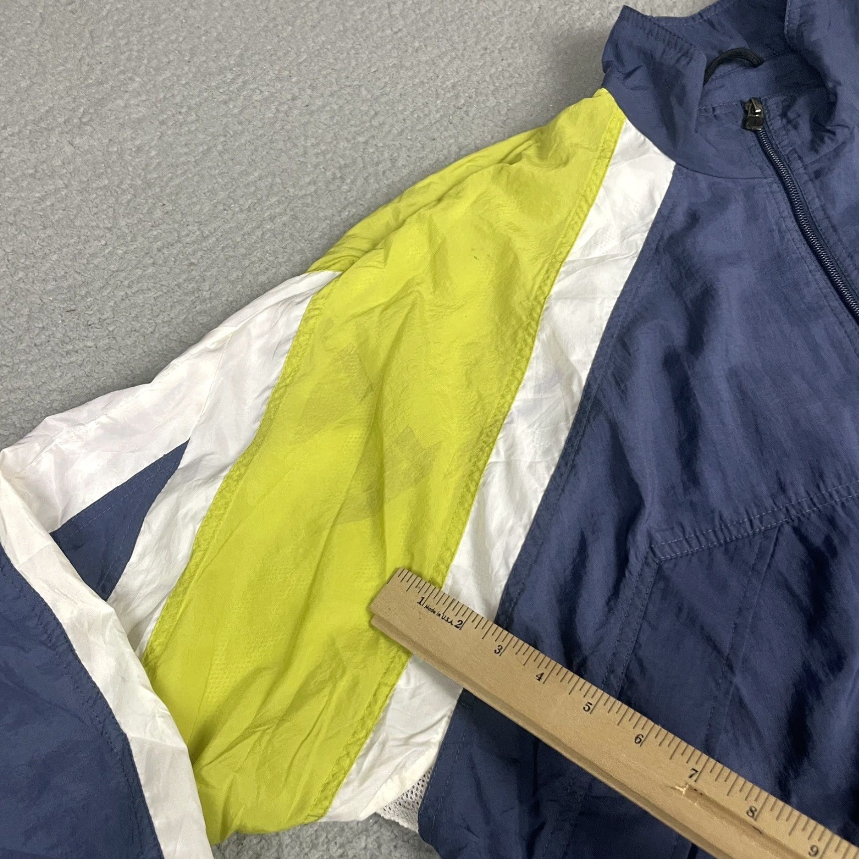 Nike VINTAGE Nike Windbreaker Jacket Mens Large Blue 90s Swoosh Check Coat Size US L / EU 52-54 / 3 - 7 Thumbnail