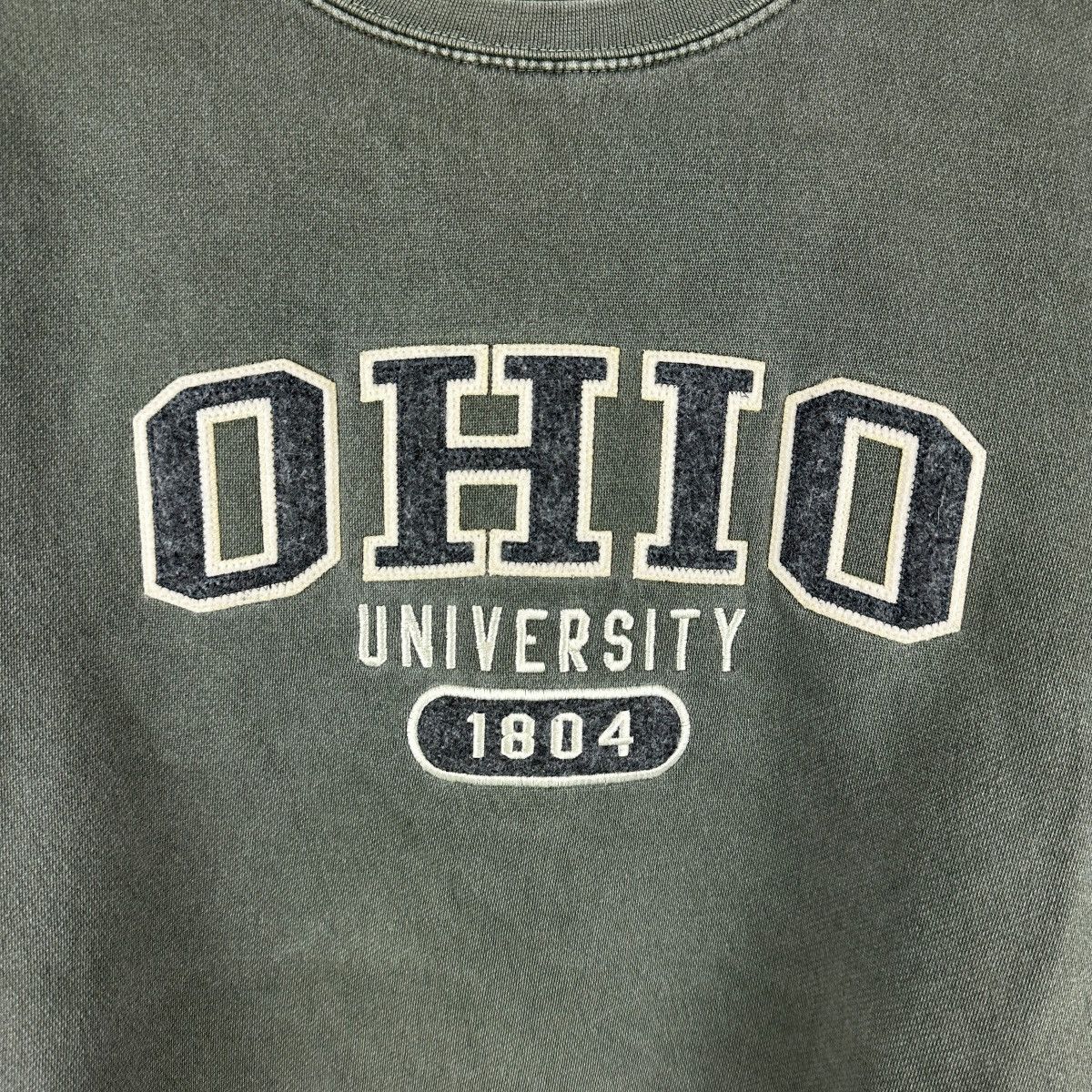 Vintage Vintage Y2K Ohio University College Green Sweatshirt Size US M / EU 48-50 / 2 - 2 Thumbnail