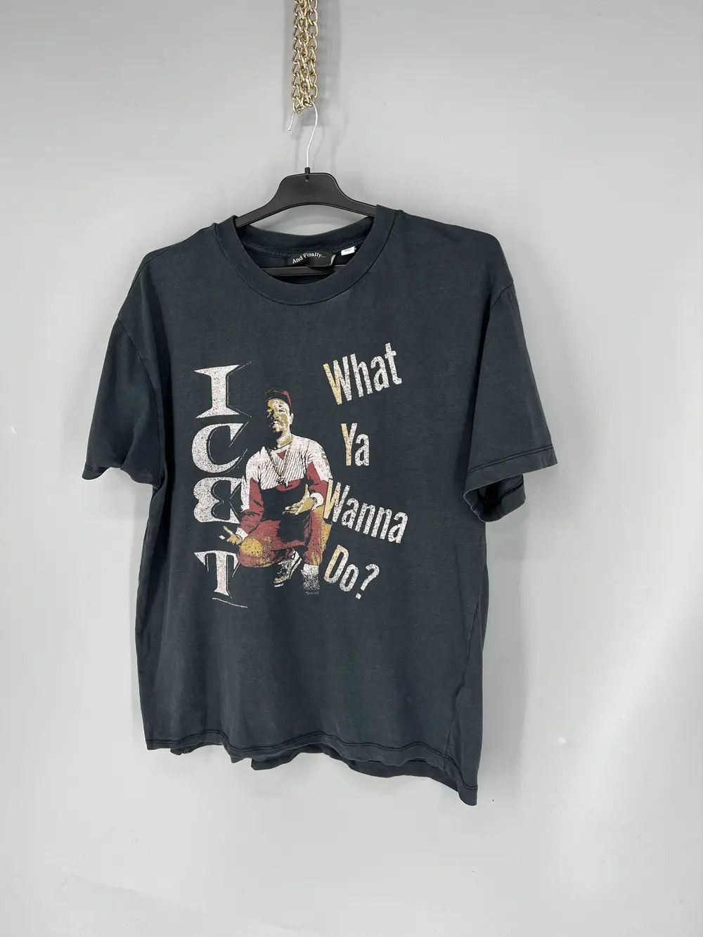 Band Tees Topshop And Finally Ice T Gray Graphic Tee Short Sleeve Size US L / EU 52-54 / 3 - 3 Thumbnail