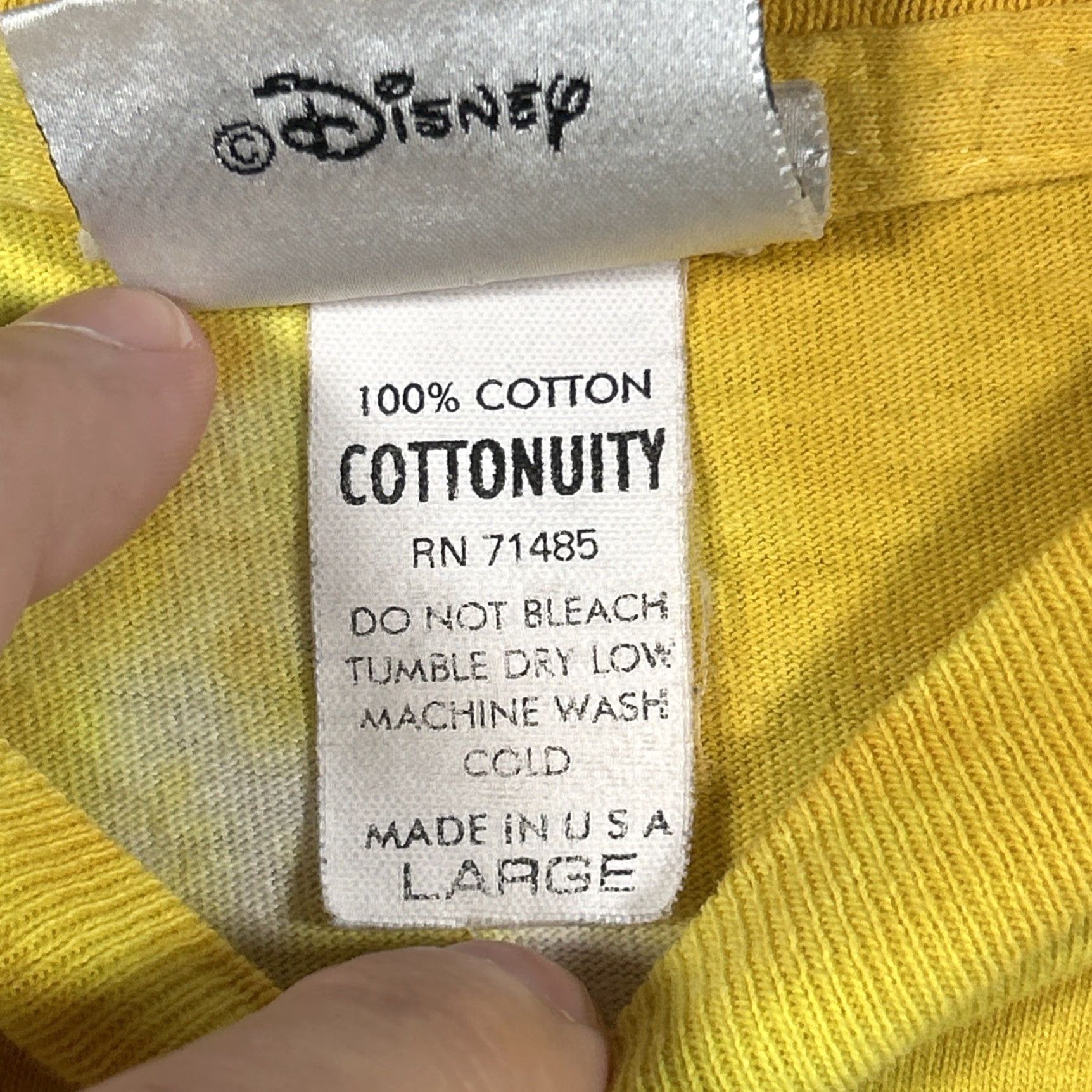 Disney VINTAGE Minnie Mouse Disney World Tie Dye Shirt L Single Stitch Made in USA Size US L / EU 52-54 / 3 - 4 Thumbnail