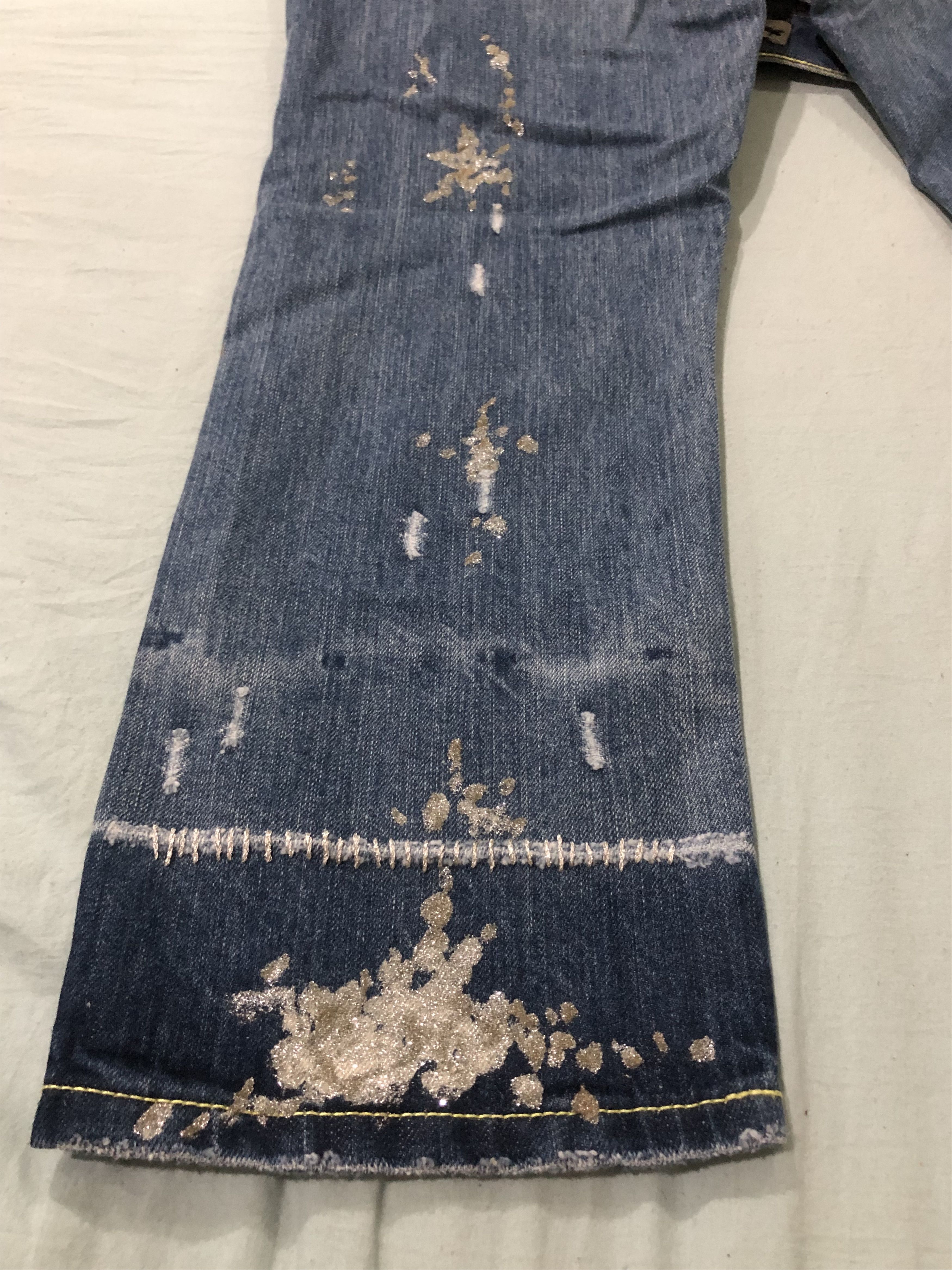 Tsumori Chisato Vintage Tsumori Chisato Artistic Distressed Jeans Size 31" - 10 Thumbnail