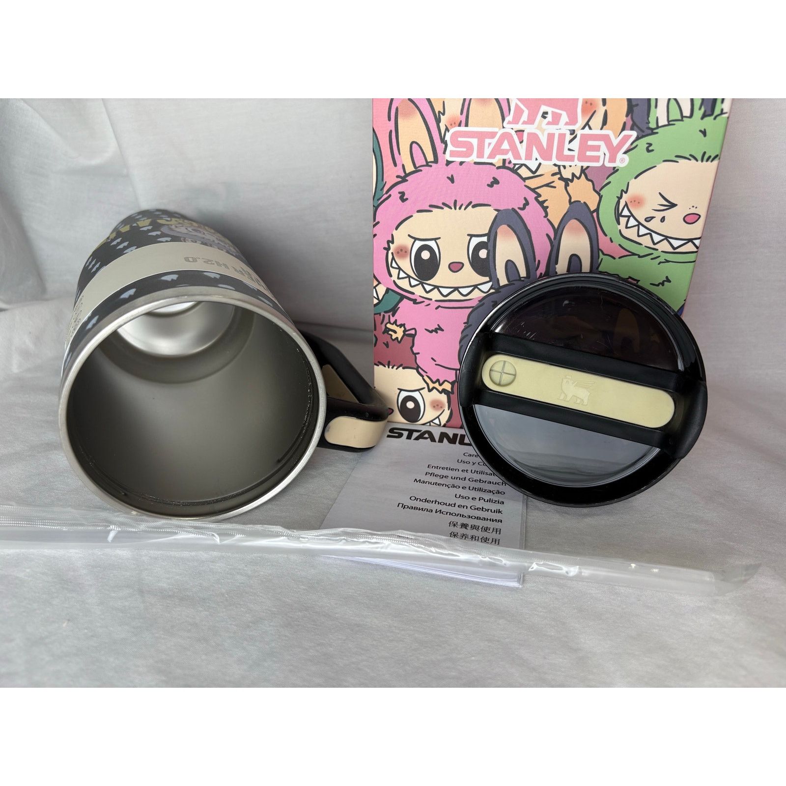 Other Stanley 40oz Custom Labubu Black Quencher H2.0 Tumbler Size ONE SIZE - 6 Thumbnail